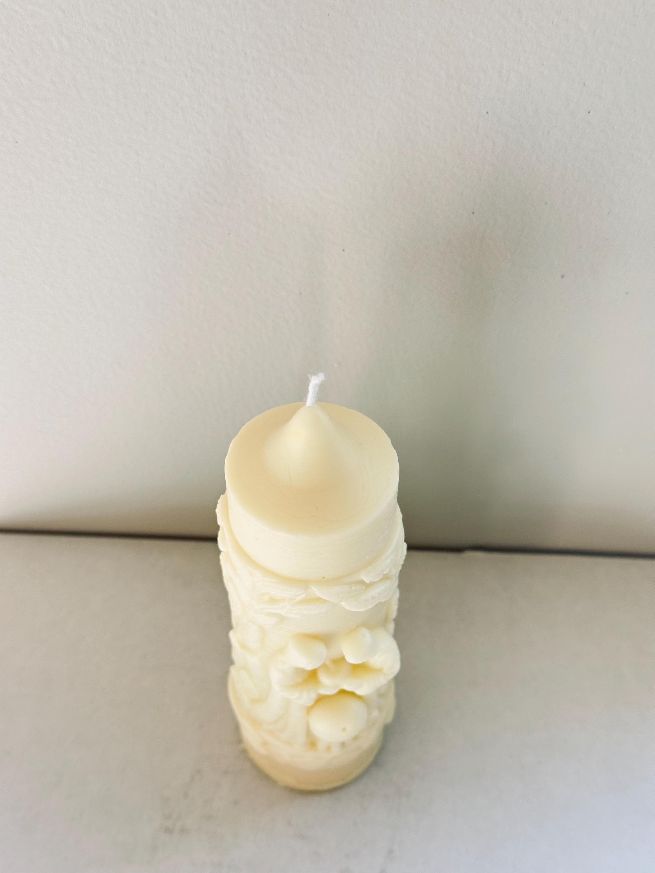 Jesus Prayer Candle – Christian Gift, Religious Decor, Jesus Candle, Baptism Gift, Soy Wax Pillar - image 3