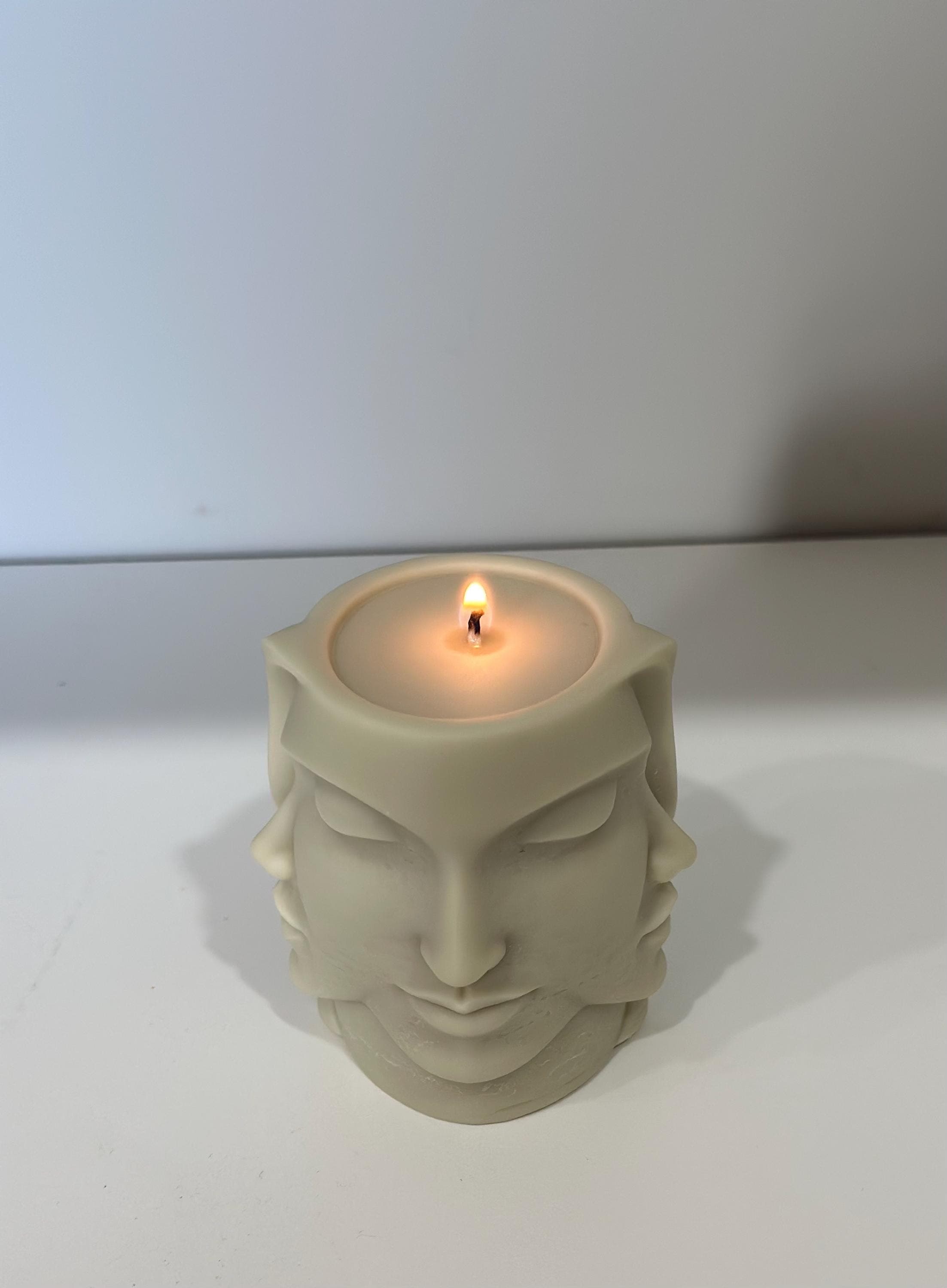 Face Sculpture Candle | Handmade Soy Wax | Aesthetic Decor | Modern Home | Unique Gift - image 4