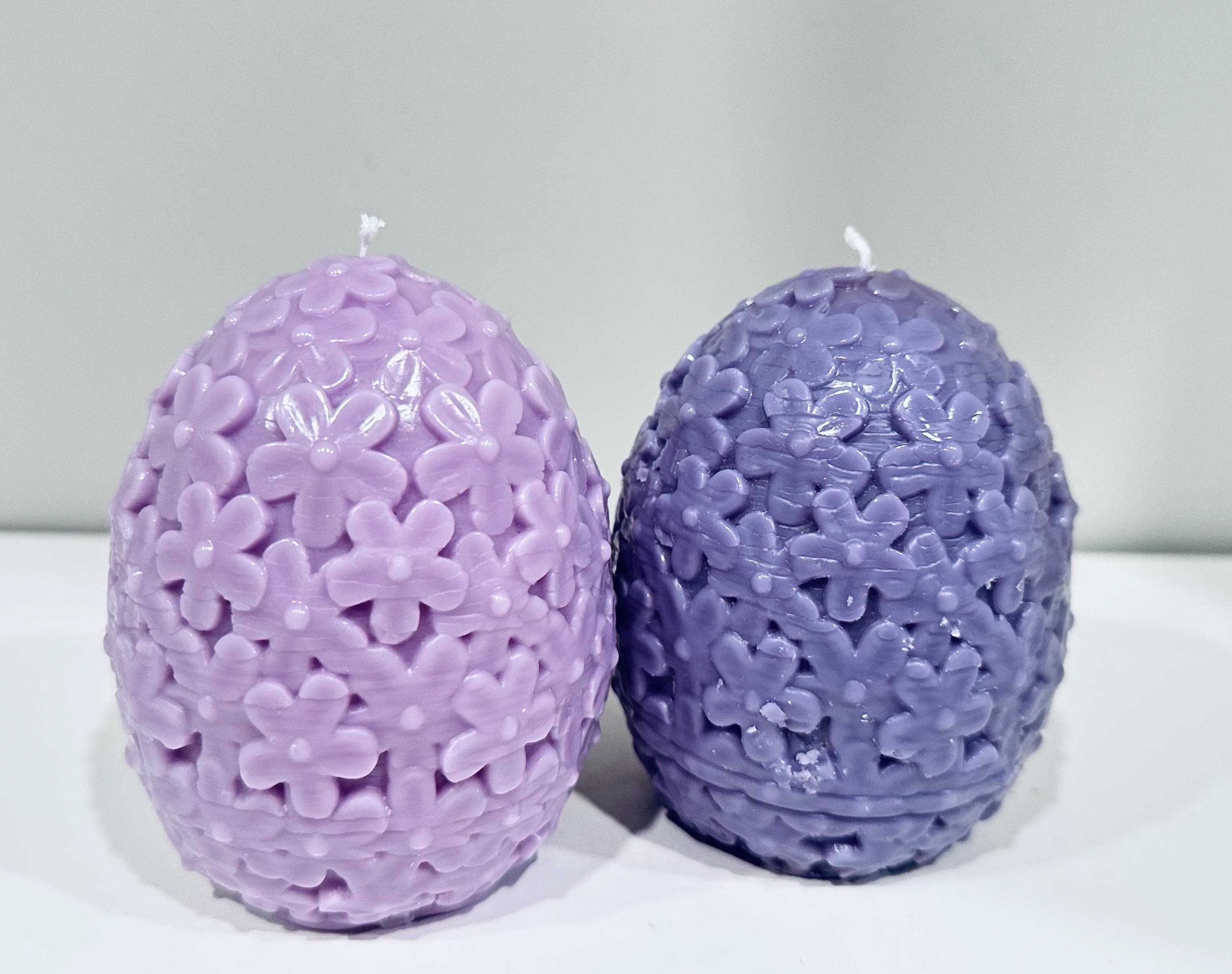 Floral Egg Candle | Spring Decor Candle | Easter Gift | Handmade Soy Wax Candle | Aesthetic Home Decor