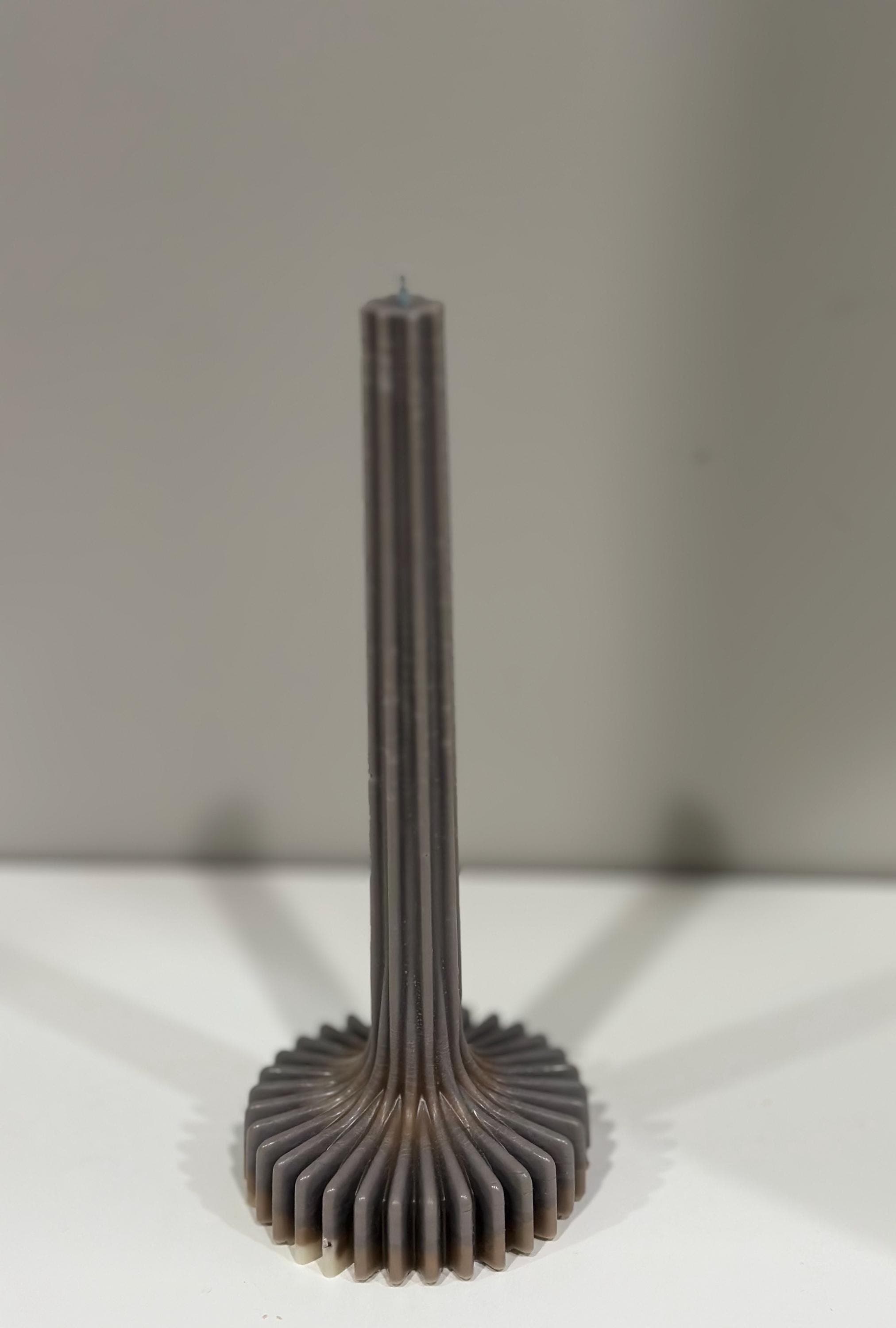 Taper Candle with Ribbed Base | Handmade Soy Wax | Minimalist Home Decor | Sculptural Candle - image 5