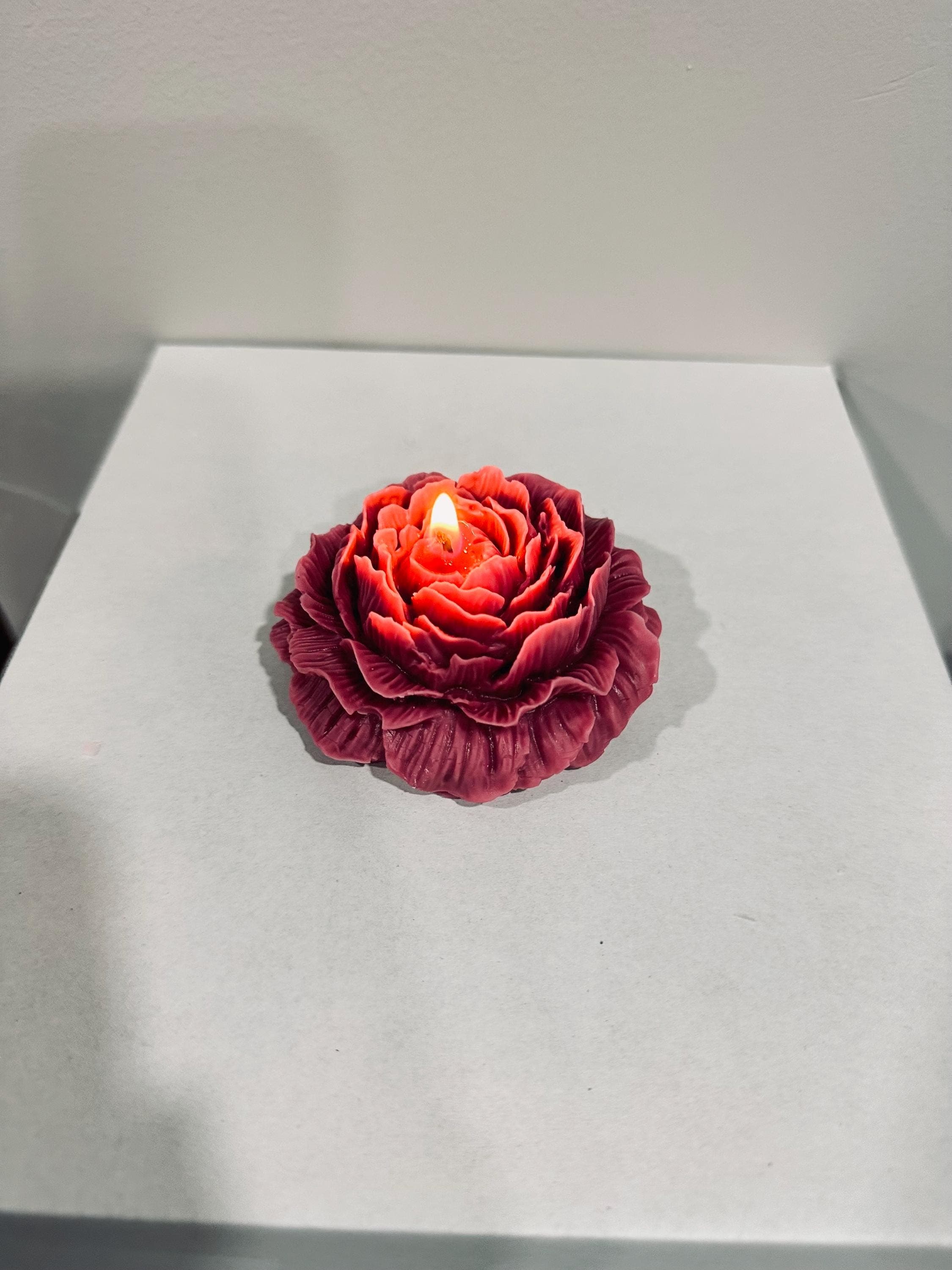 Peony Flower Candle | Romantic Gift for Her | Floral Soy Candle | Wedding Decor | Aesthetic Home Decor - image 5