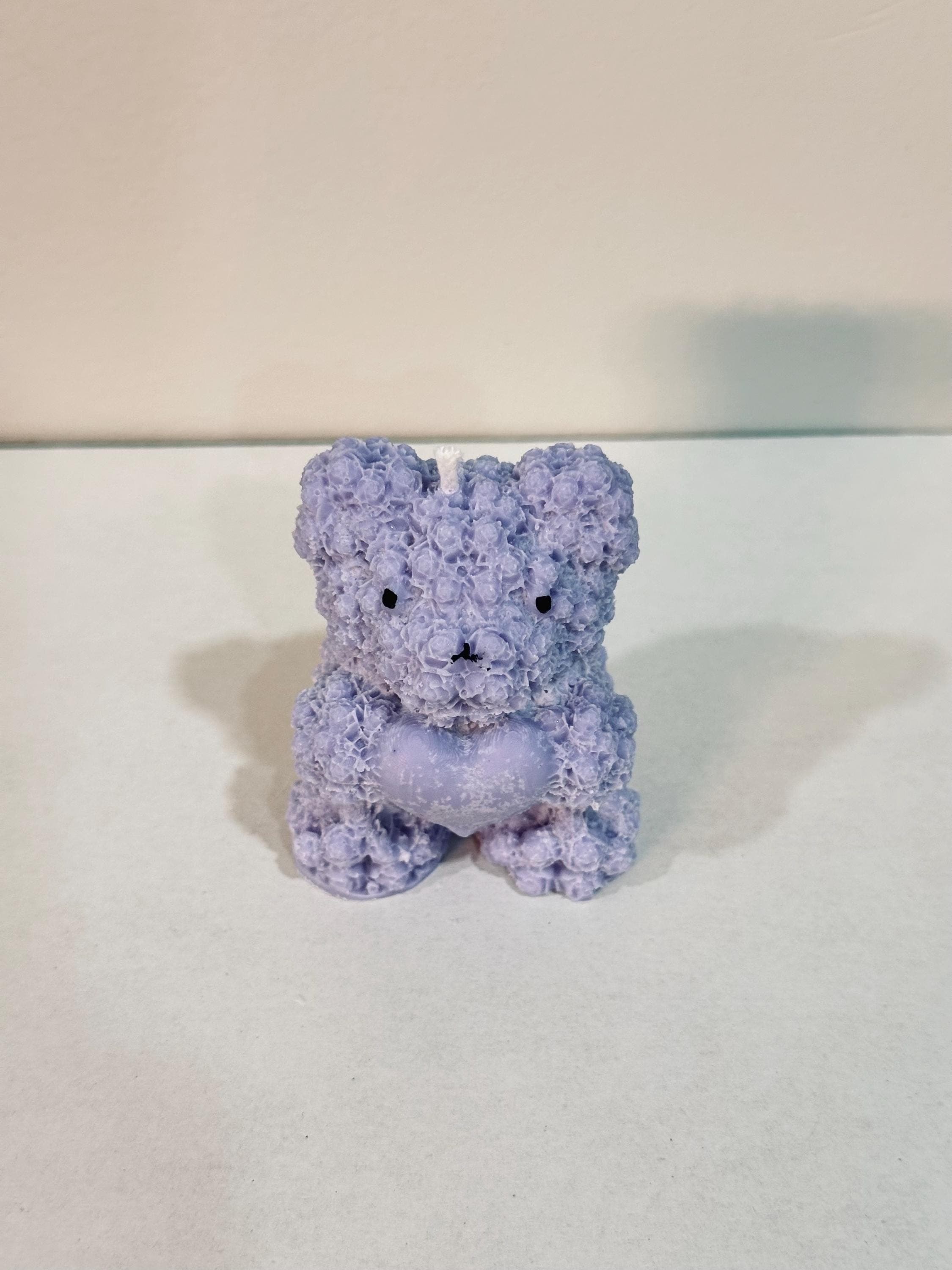 Bear Candle with Heart – Soy Wax Gift, Cute Teddy Candle, Birthday Gift, Baby Shower Decor - image 5