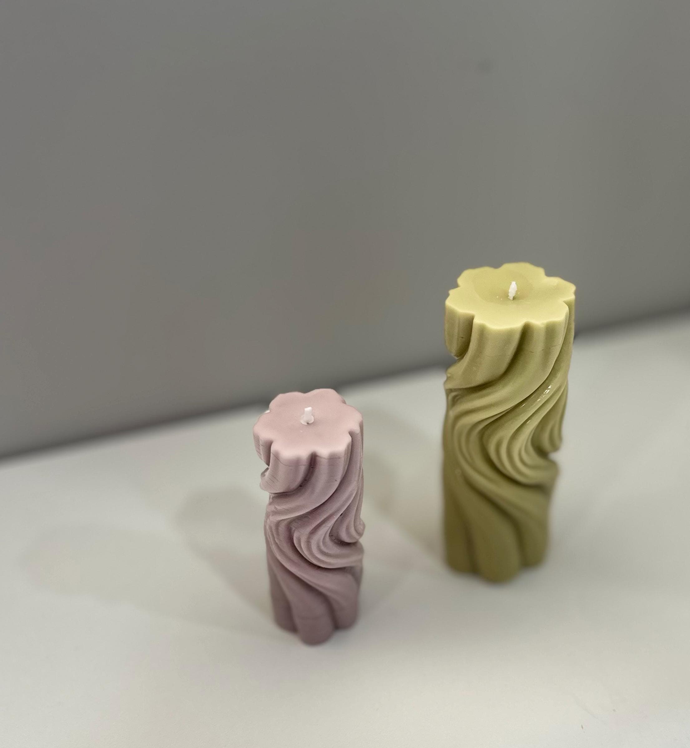 Spiral Soy Candle Modern Sculptural Candle  Neutral Aesthetic Home Deсоr - image 5