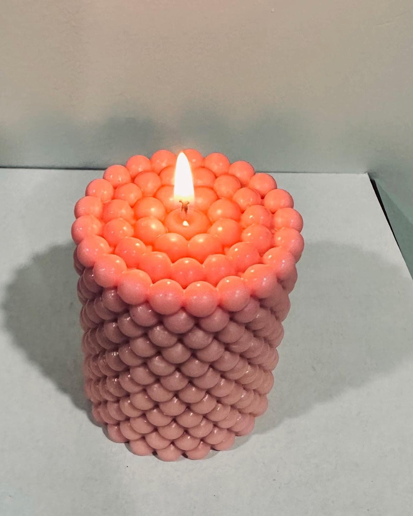Bubble Candle | Cube Soy Wax Candle | Aesthetic Decor | Minimalist Home | Gift