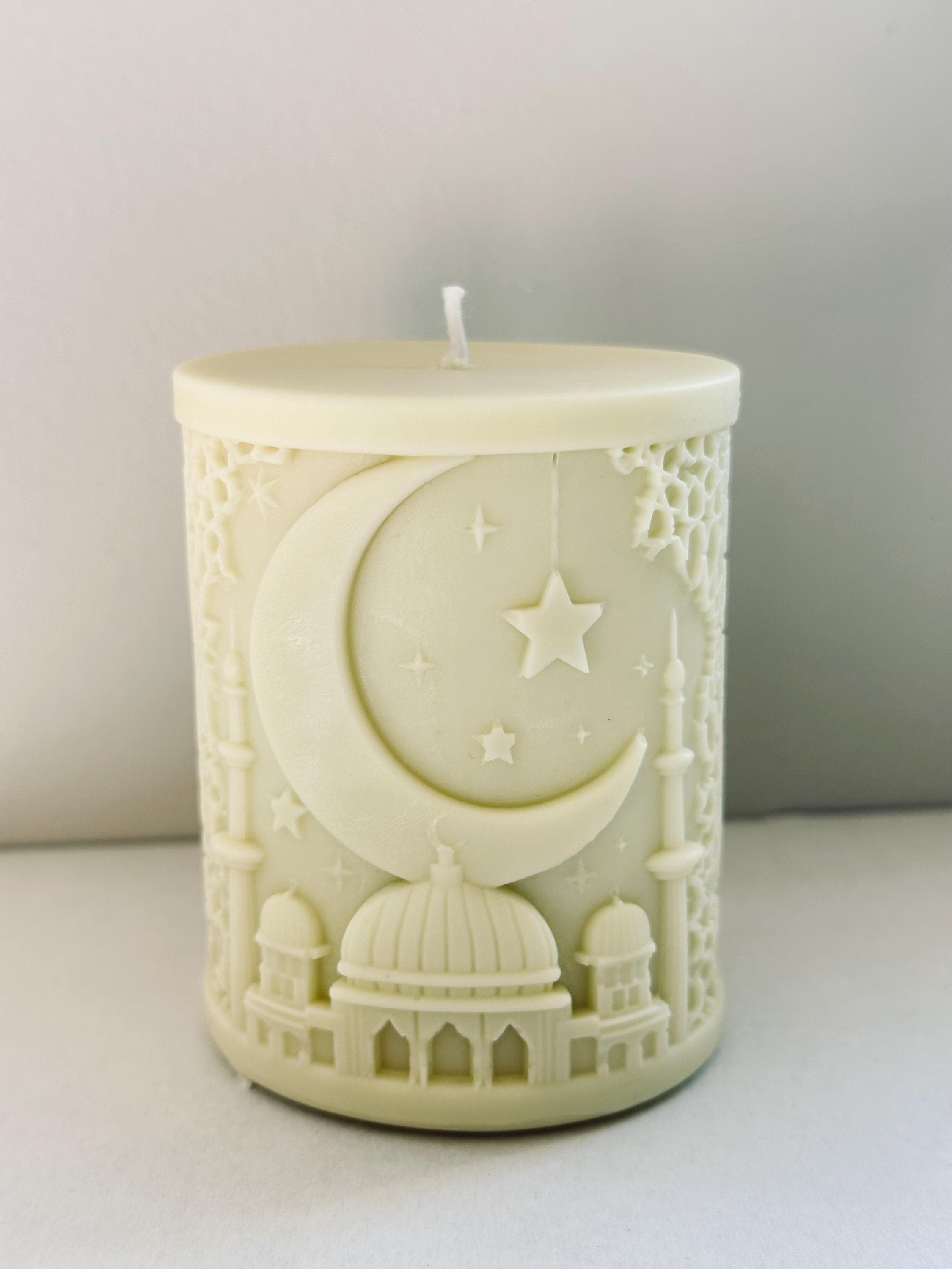 Moon Mosque Candle | Islamic Gift | Handmade Soy Wax Candle | Ramadan & Eid Decor | Home Accent