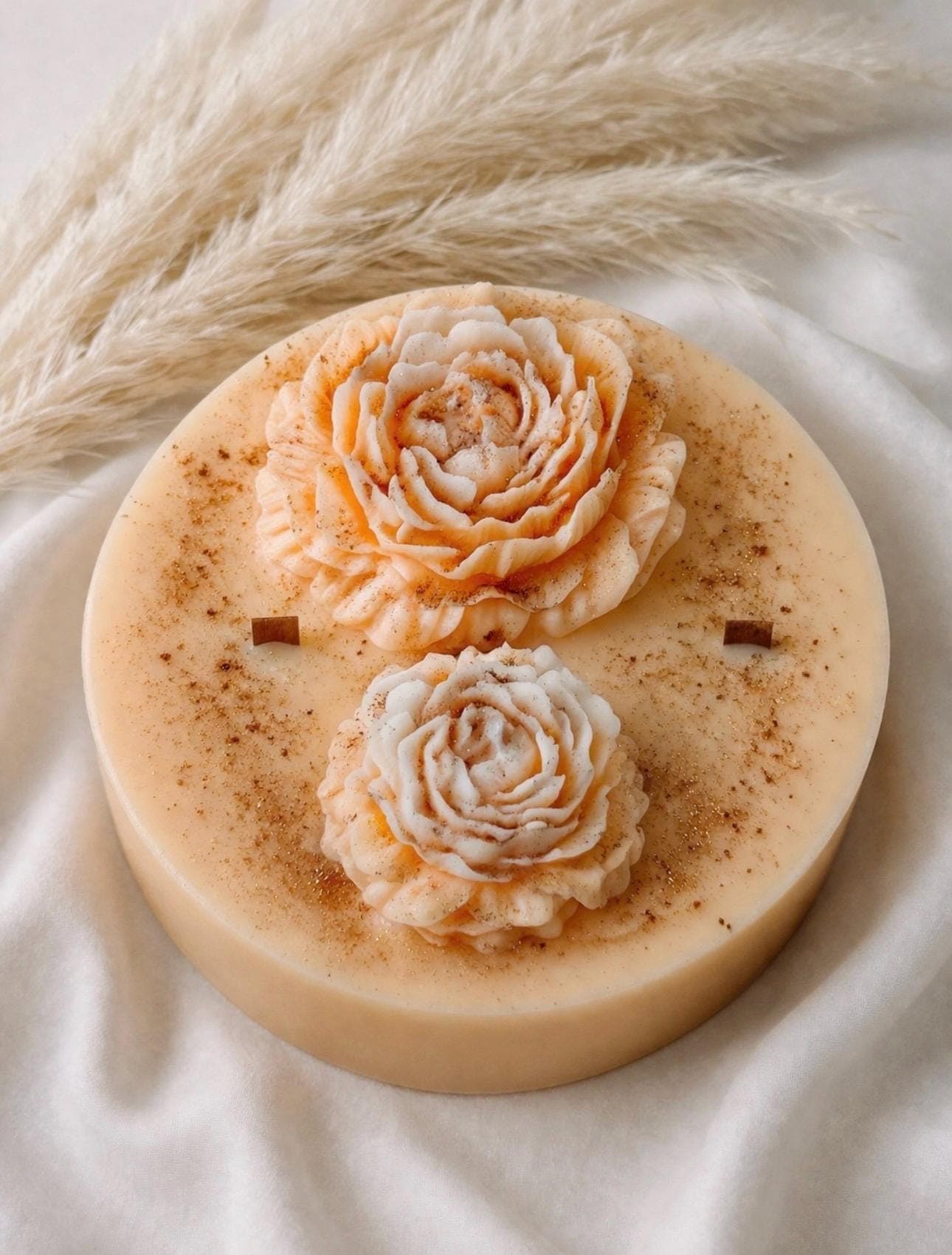 Peony Flower Candle, Handmade Soy Wax, Floral Candle, Aesthetic Decor, Strong Scented Candle, Gift for Her, Wedding Decor - image 3