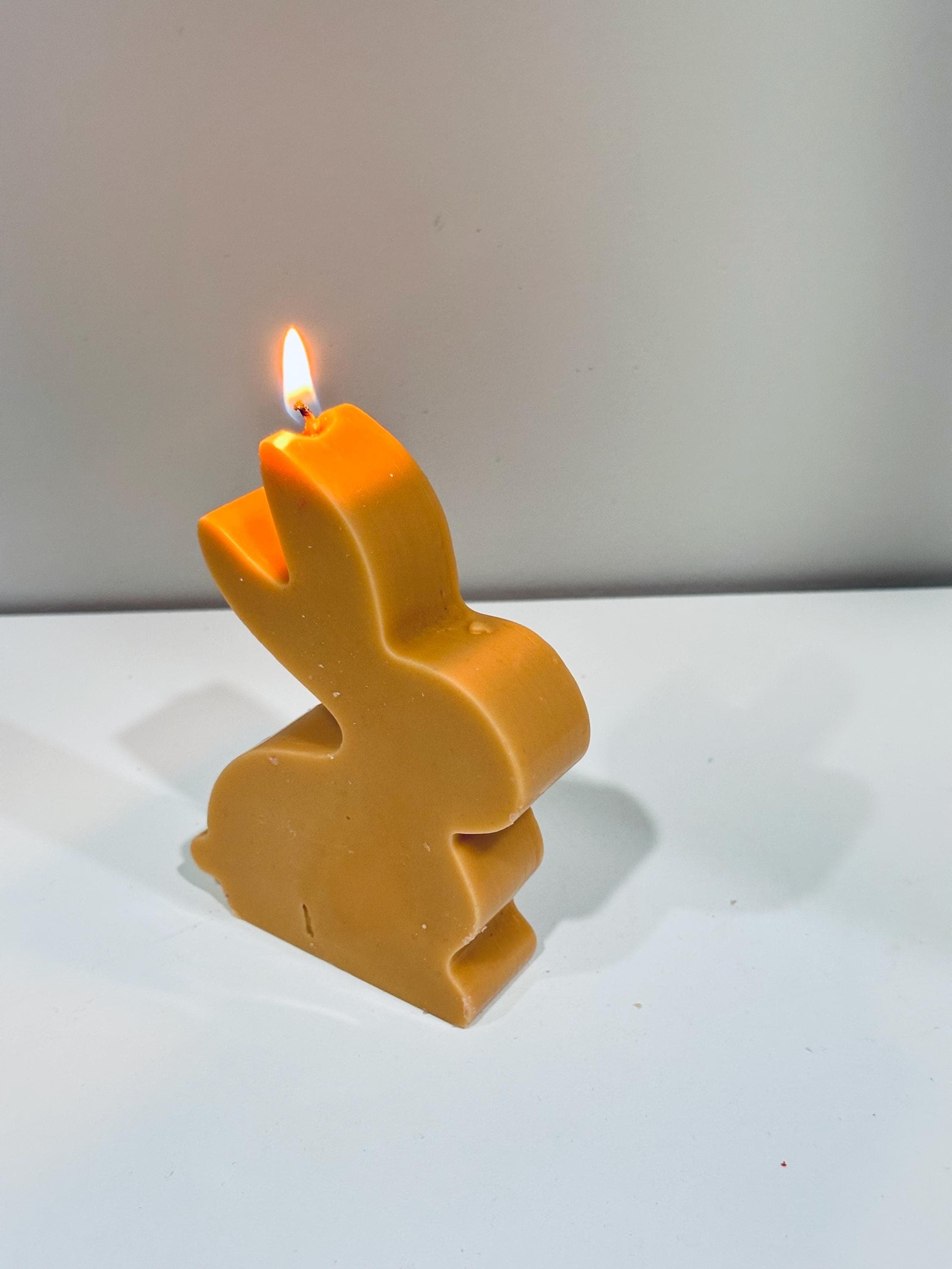 Bunny Candle – Handmade Soy Spring Decor, Cute Rabbit Gift - image 3