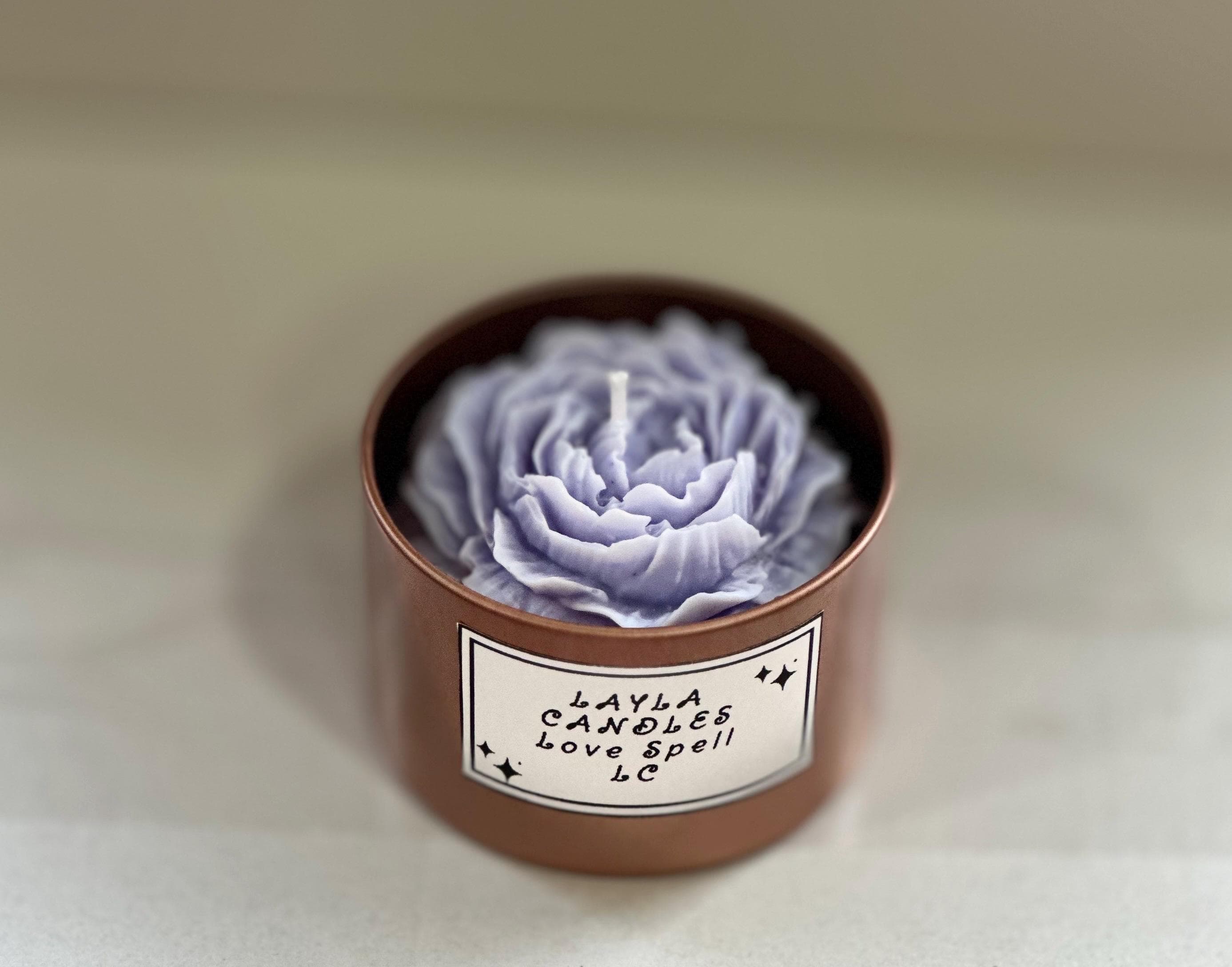Peony Flower Jar Candle | Handmade Soy Wax | Floral Candle | Romantic Gift | Home Decor - image 5