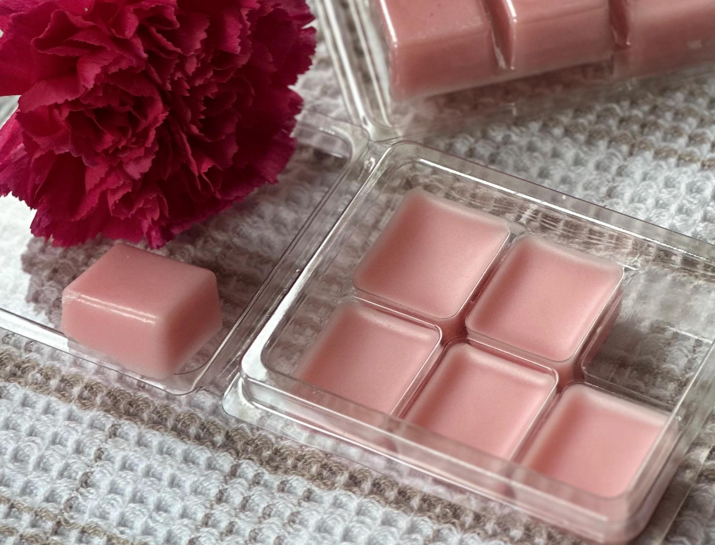Rose Wax Melts | Blush Soy Wax Melts | Hand Poured | Romantic Scent | Home Fragrance - image 4