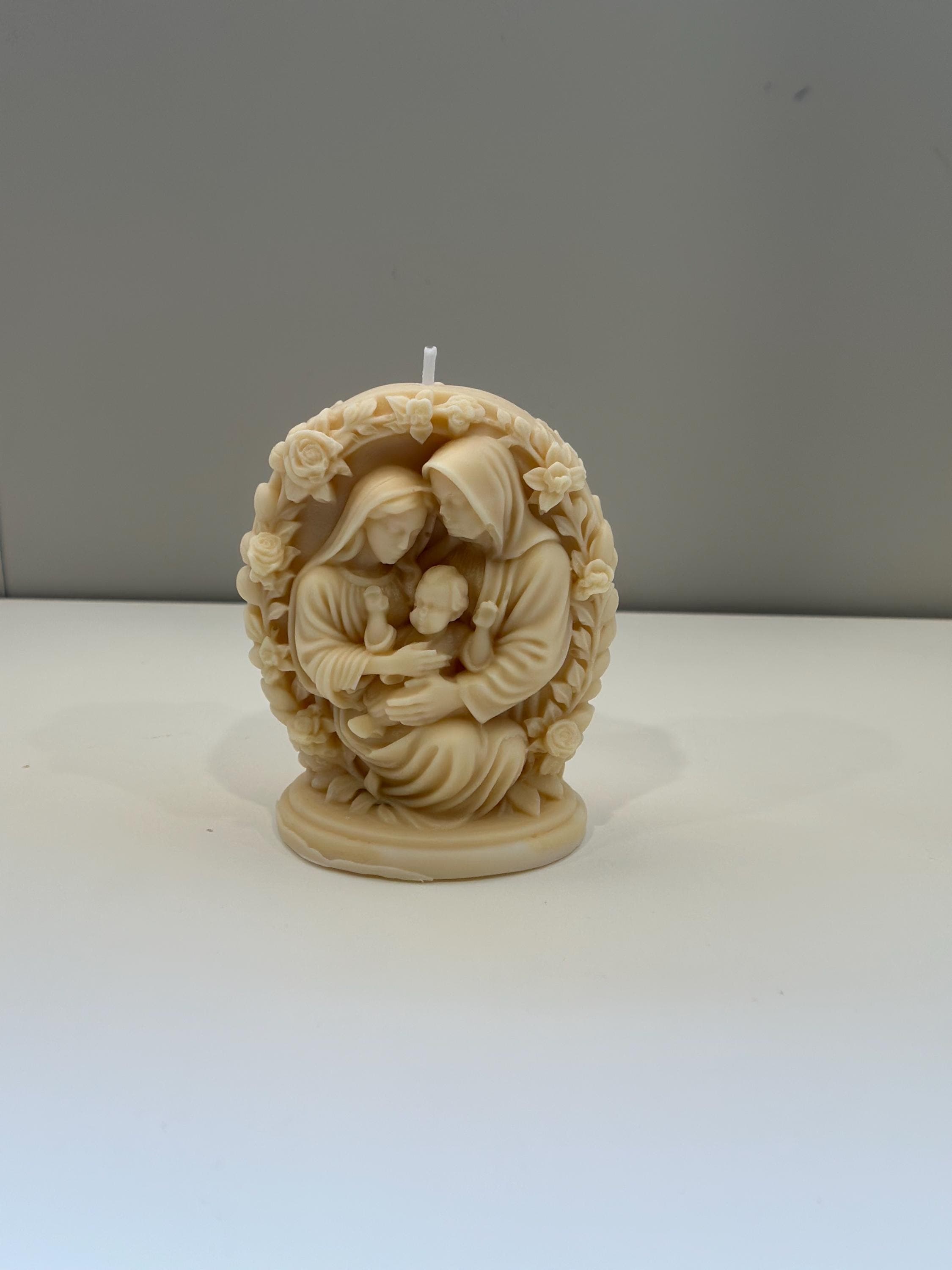 Christian Holy Family Candle | Handmade Soy Wax | Catholic Gift | Church Decor | Prayer Candle - image 3
