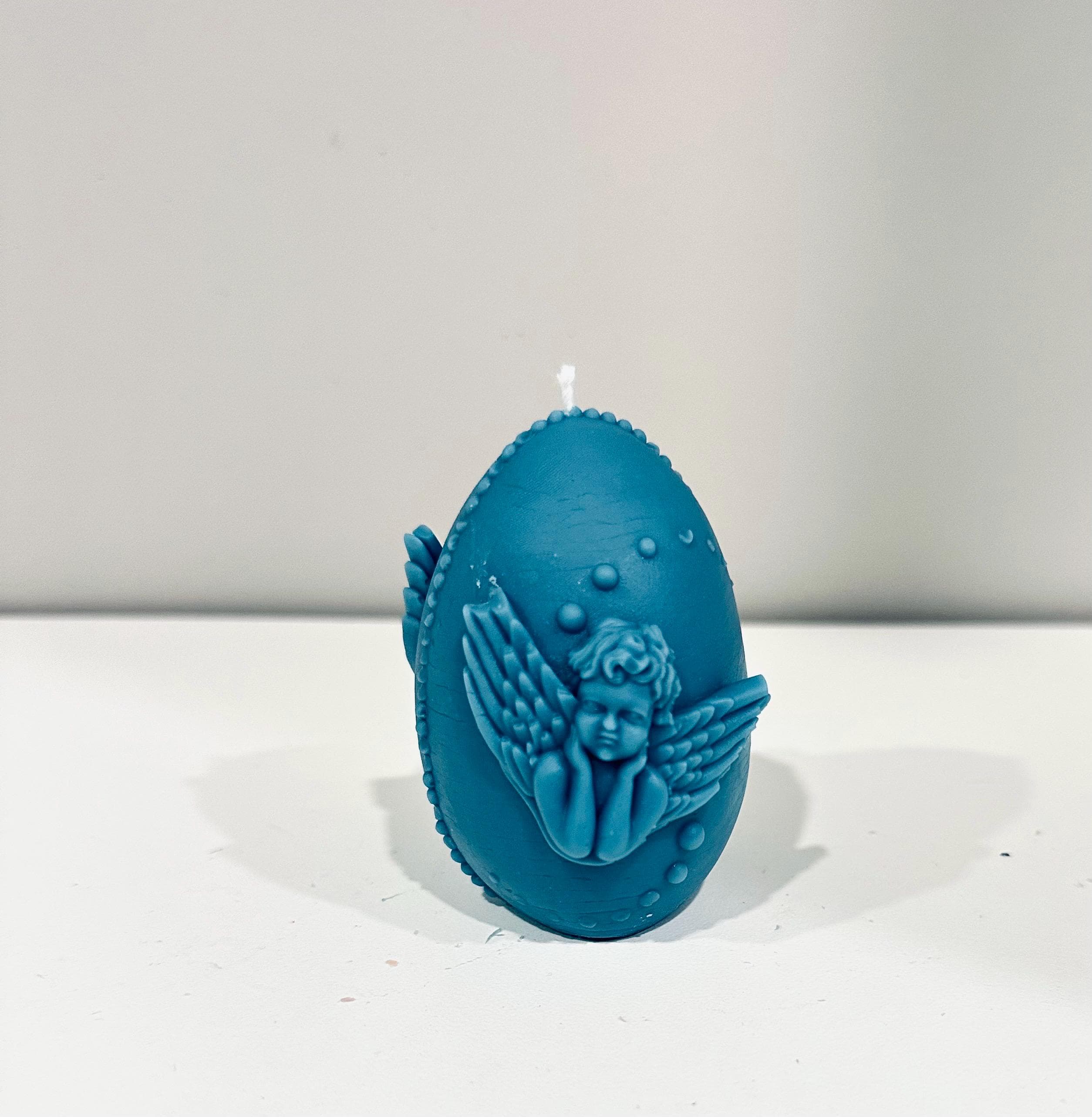 Egg Candle | Easter Religious Gift | Christian Decor | Baptism Gift | Prayer Candle - image 3