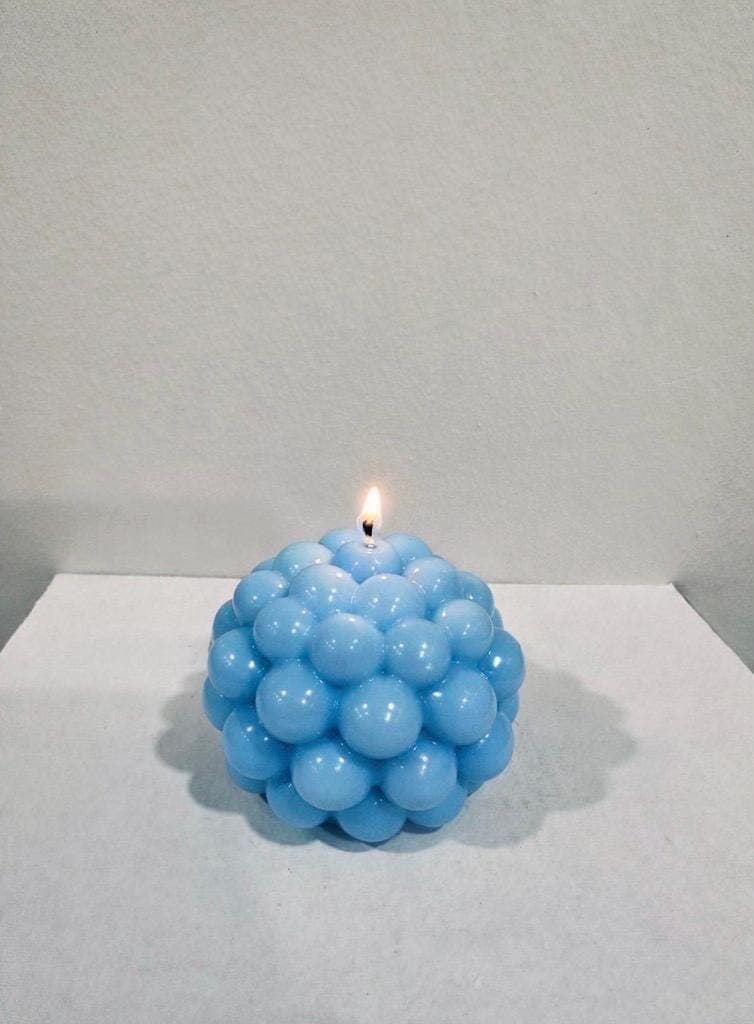 Bubble Candle/Handmade Soy Wax Decorative Cube Candle – Modern Home Decor - image 3