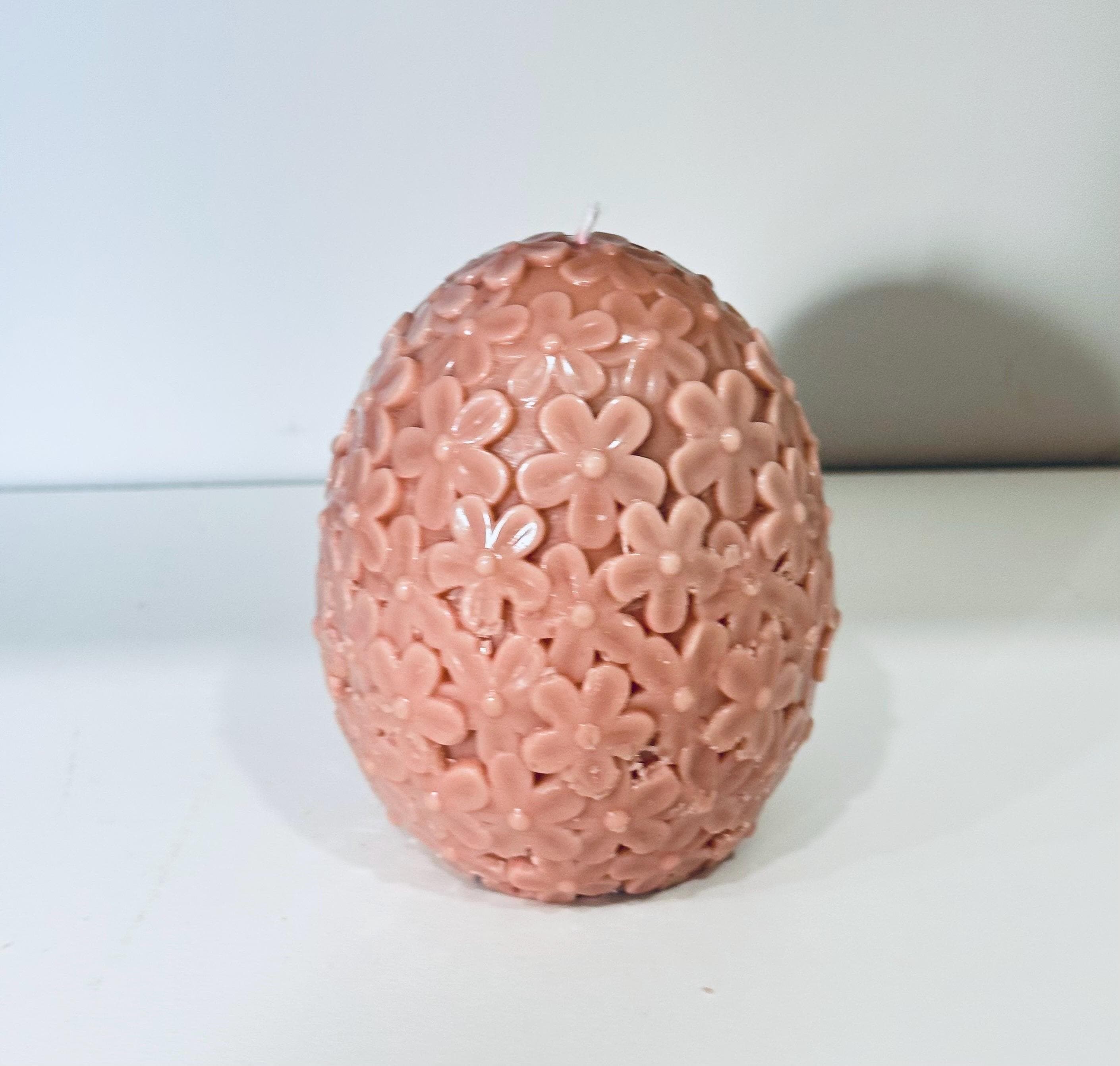 Floral Egg Candle | Spring Decor Candle | Easter Gift | Handmade Soy Wax Candle | Aesthetic Home Decor - image 5