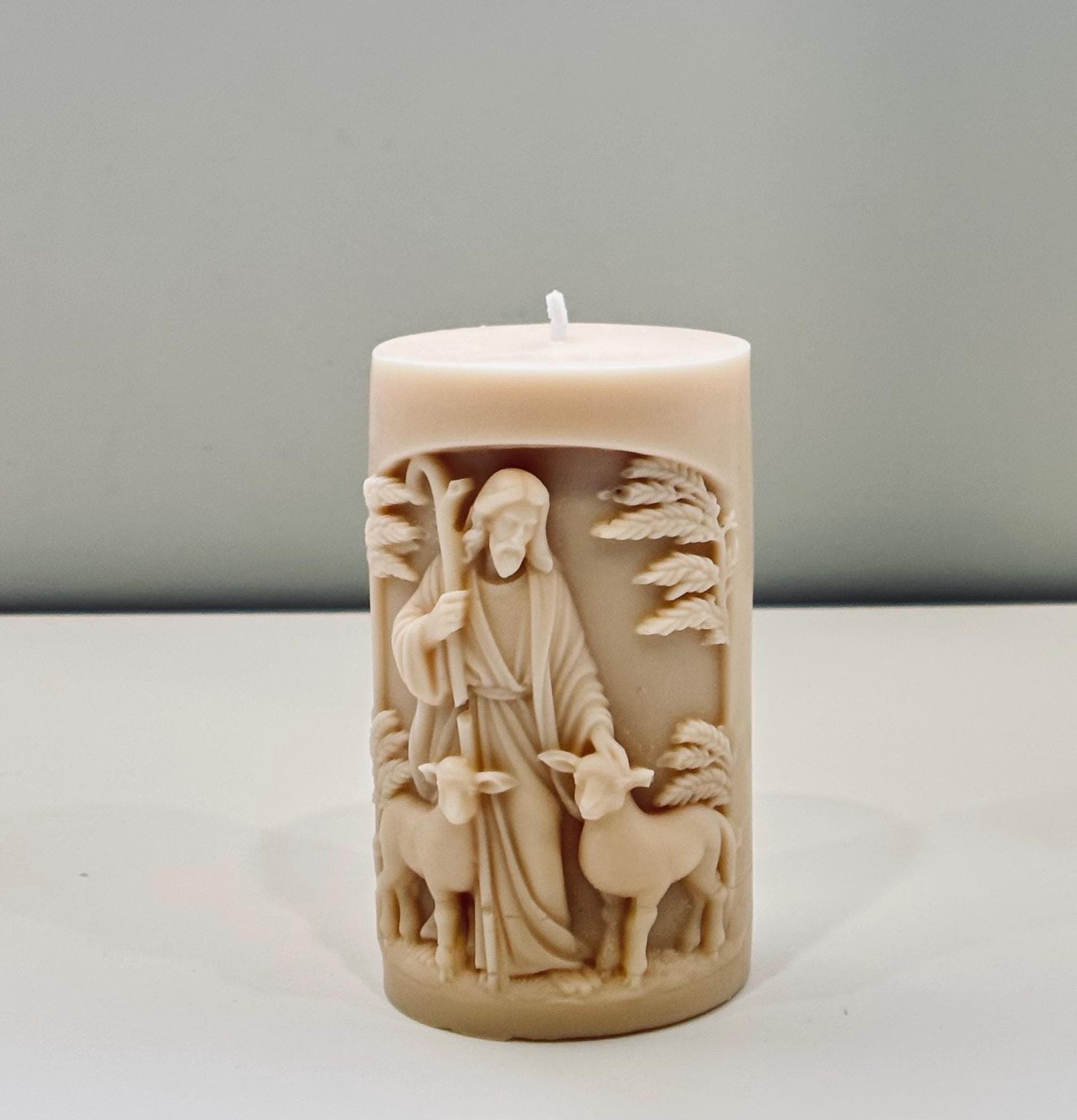 Jesus Candle | Catholic Prayer Candle | Religious Home Decor | Catholic Gift - image 4