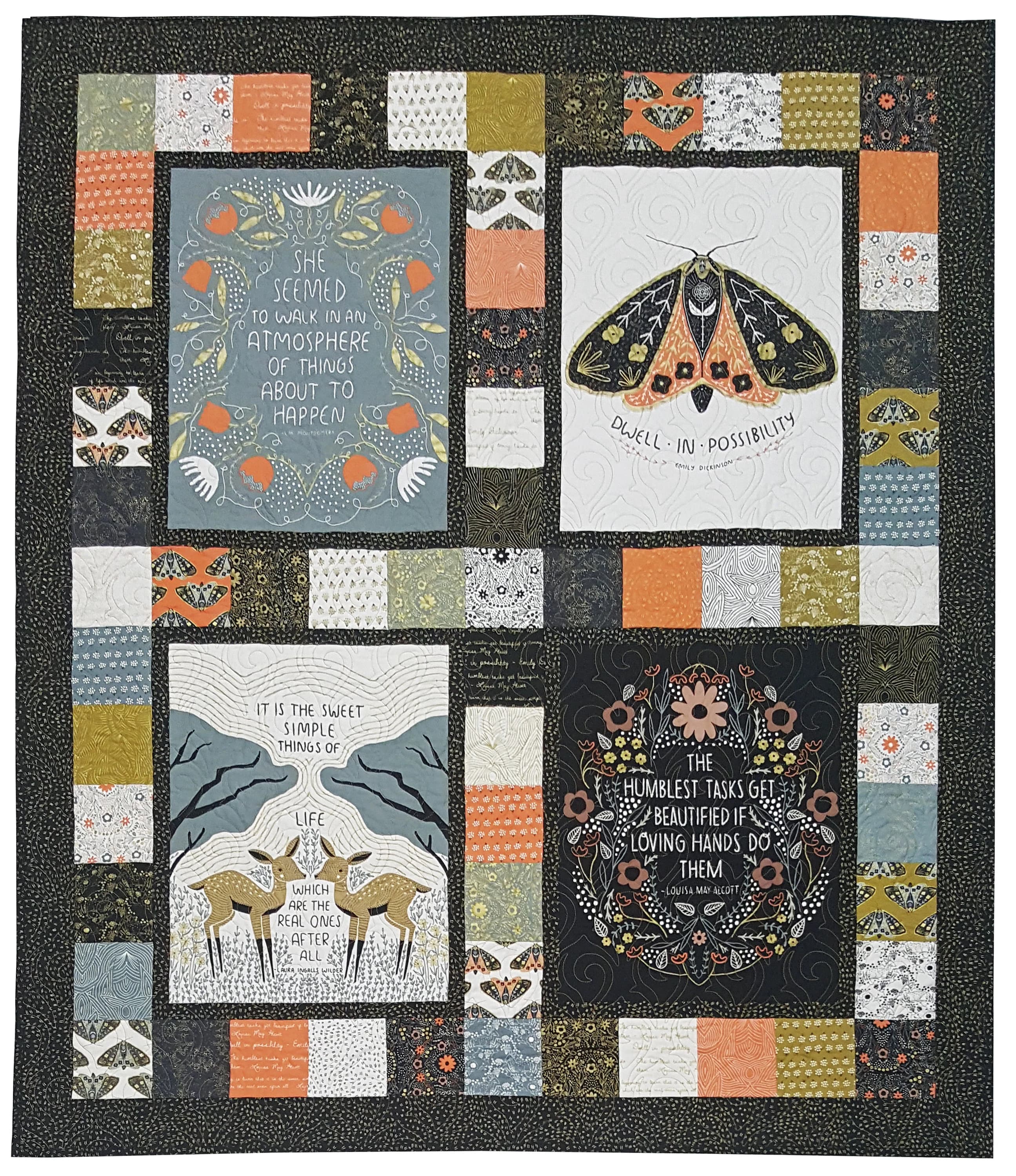 Digital Quilt Pattern, Beginner Quilt Pattern, Easy Quilt Pattern, Panel Quilt Pattern, Charm Pack Quilt Pattern with Gingiber Panels - image 5