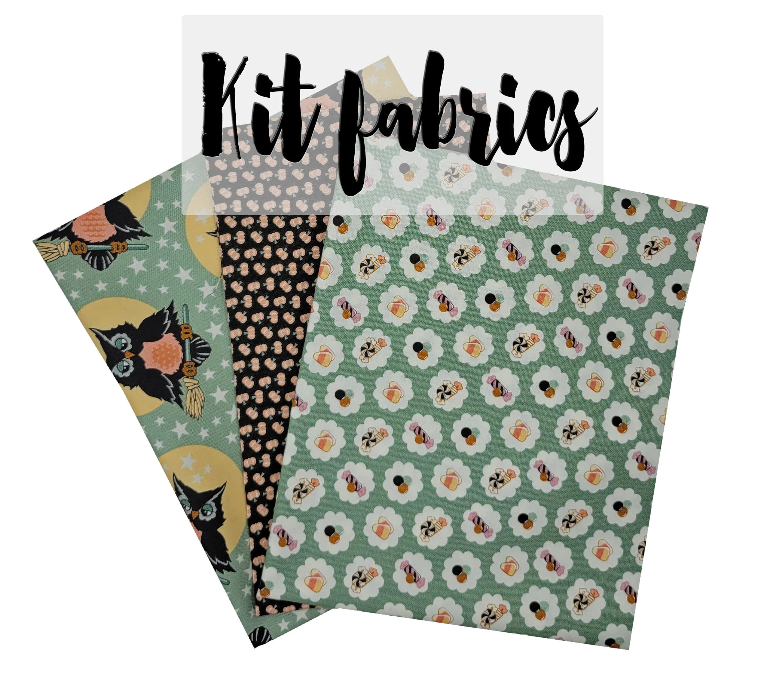 Easy Owl Pillowcase Kit, "Burrito" Method Pillow Case Kit, Beginner Sewing Project, Urban Chiks Fabric, Halloween Fabrics, Owl'O Ween Fabric - image 4