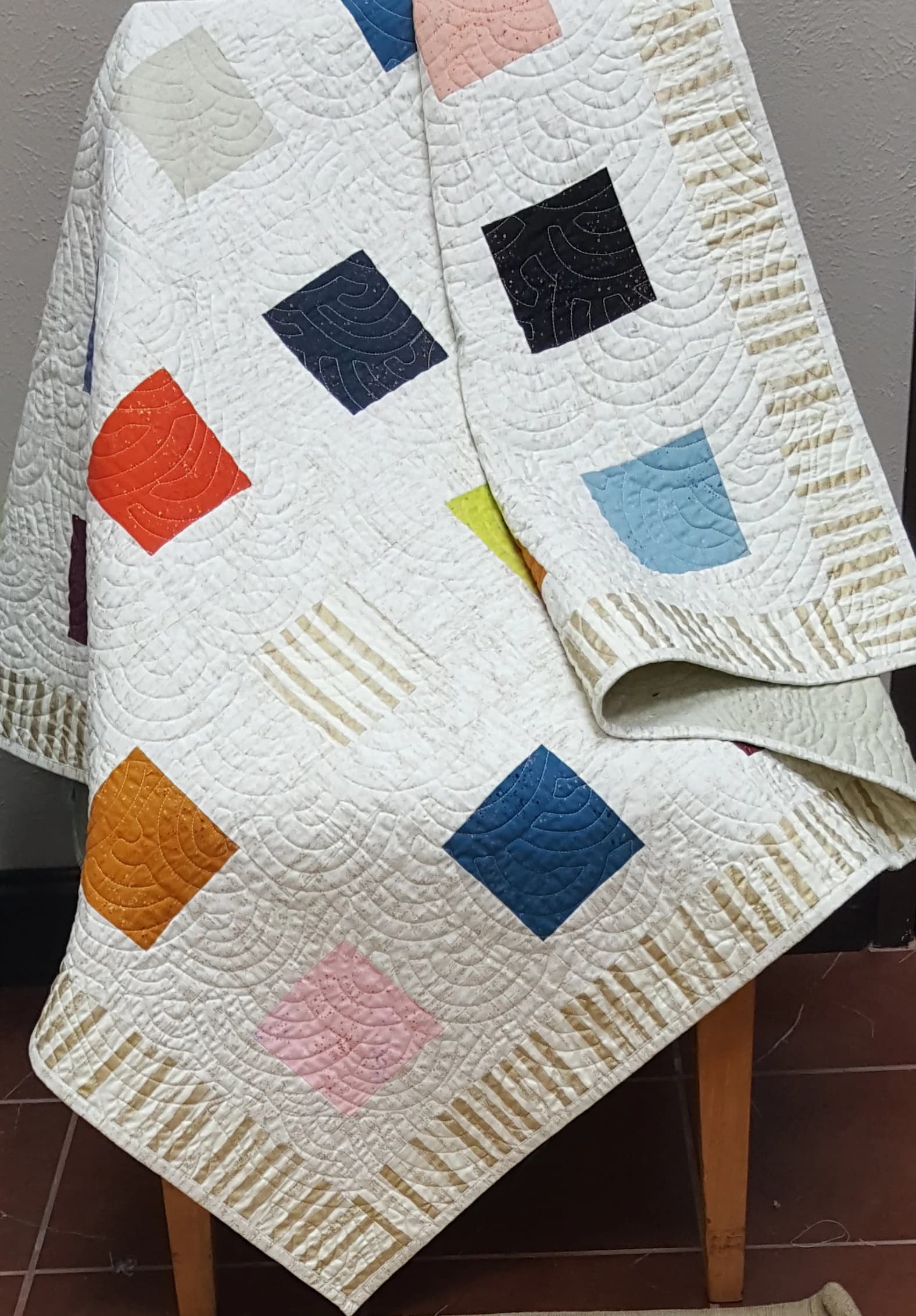 Easy Beginner Quilt Kit, Ruby Star Quilt Kit, Color Block Quilt Kit, Charm Pack Quilt, Partially Precut Quilt Kit, Speckled Quilt Kit - image 5