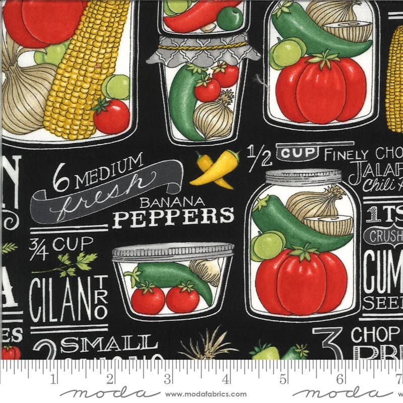 Moda Quilting Cotton, Quilting Fat Quarters, Homegrown Salsa Collection, Deb Strain for Moda, Multi Stripe Print Fabric - image 5