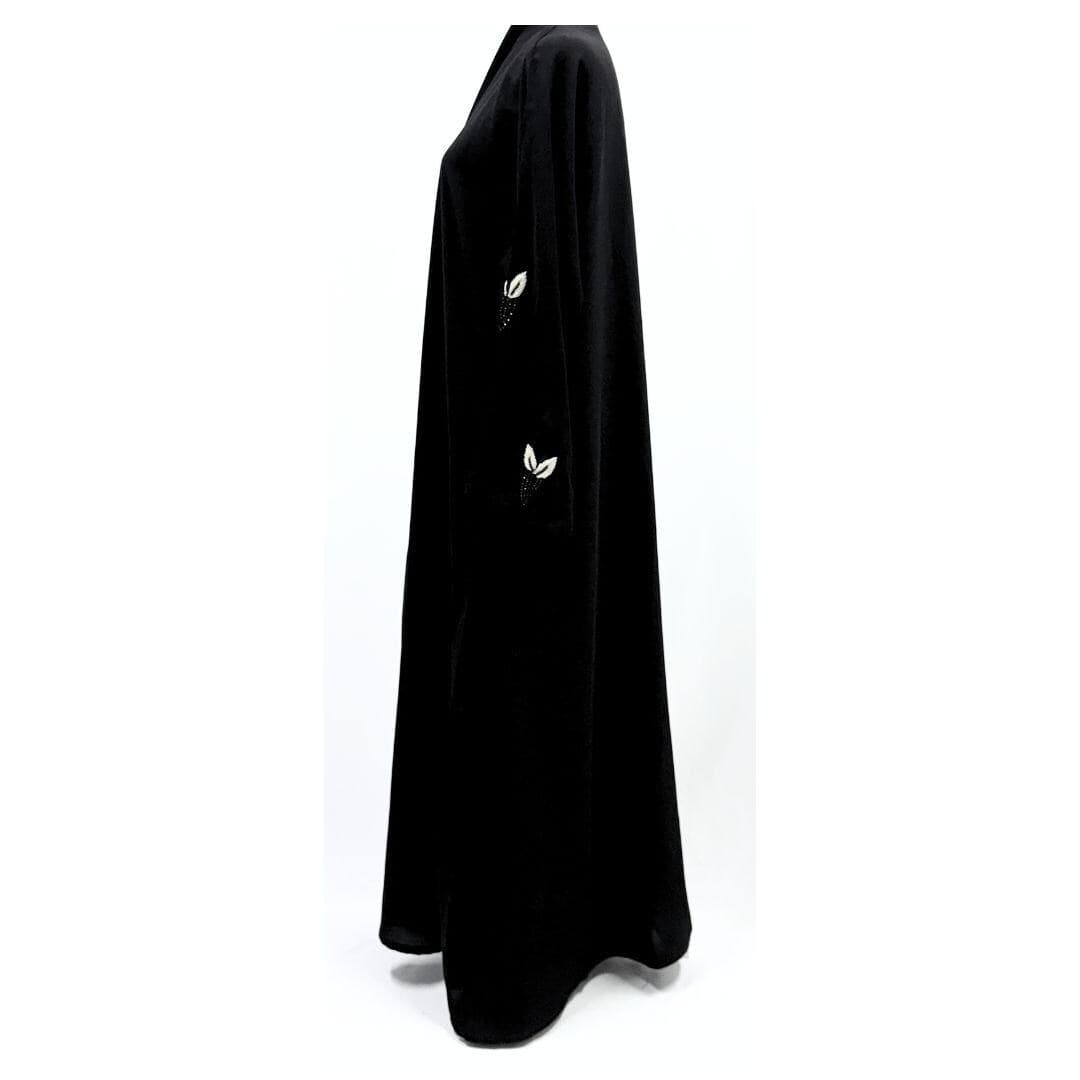 Black Embellished Abaya - Saudi Open Style Abaya for Women - image 4