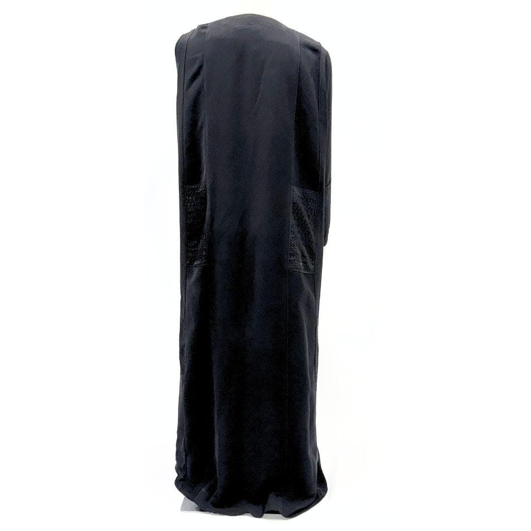 Saudi Abaya with Embroidery, Matching Scarf - image 4