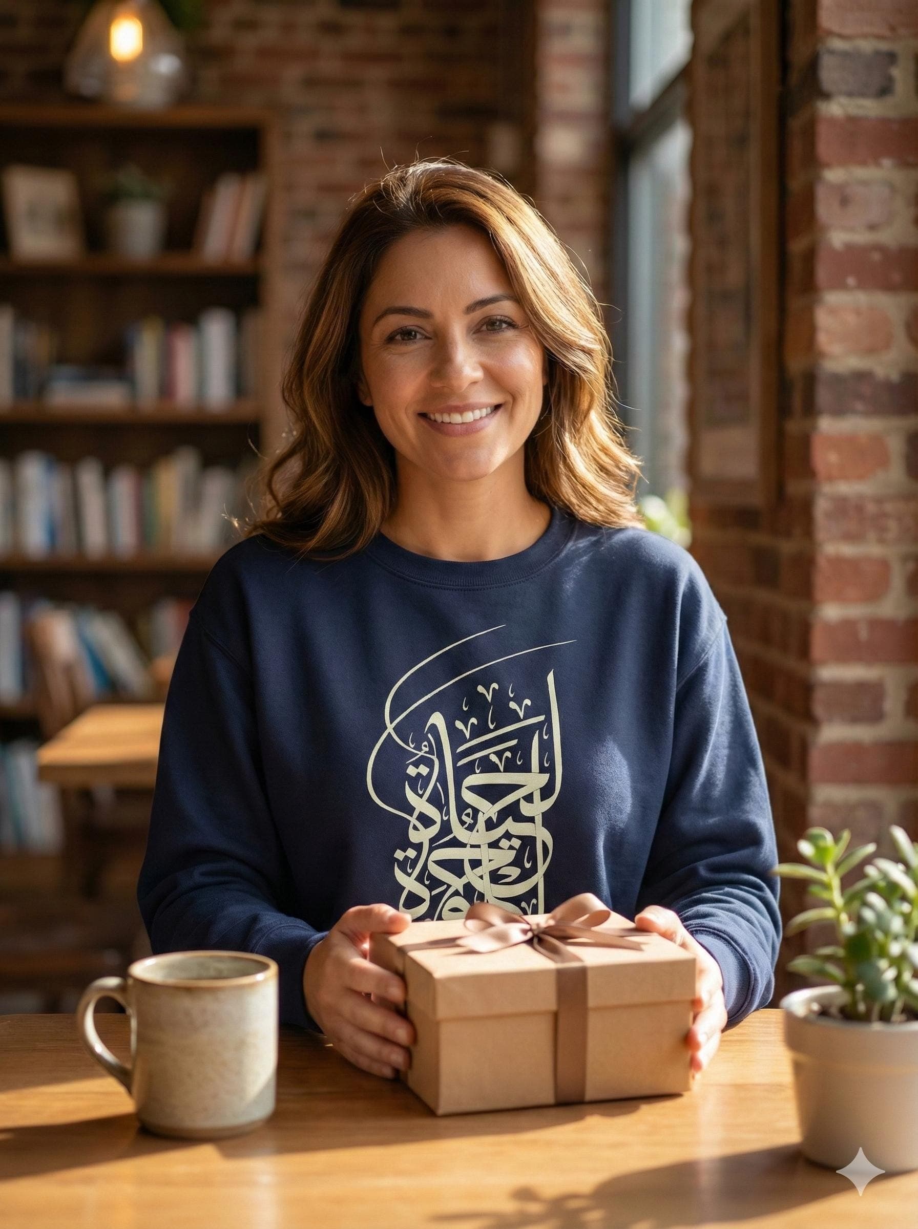 Life is Arabic Calligraphy Sweatshirt – Unisex Cotton Blend