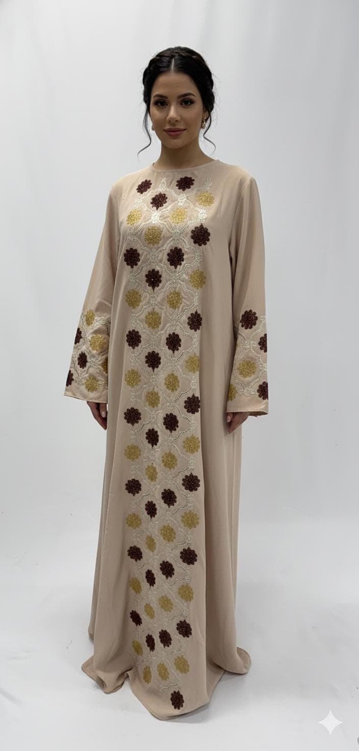 Embroidered Jalabiya Women Dress - image 4