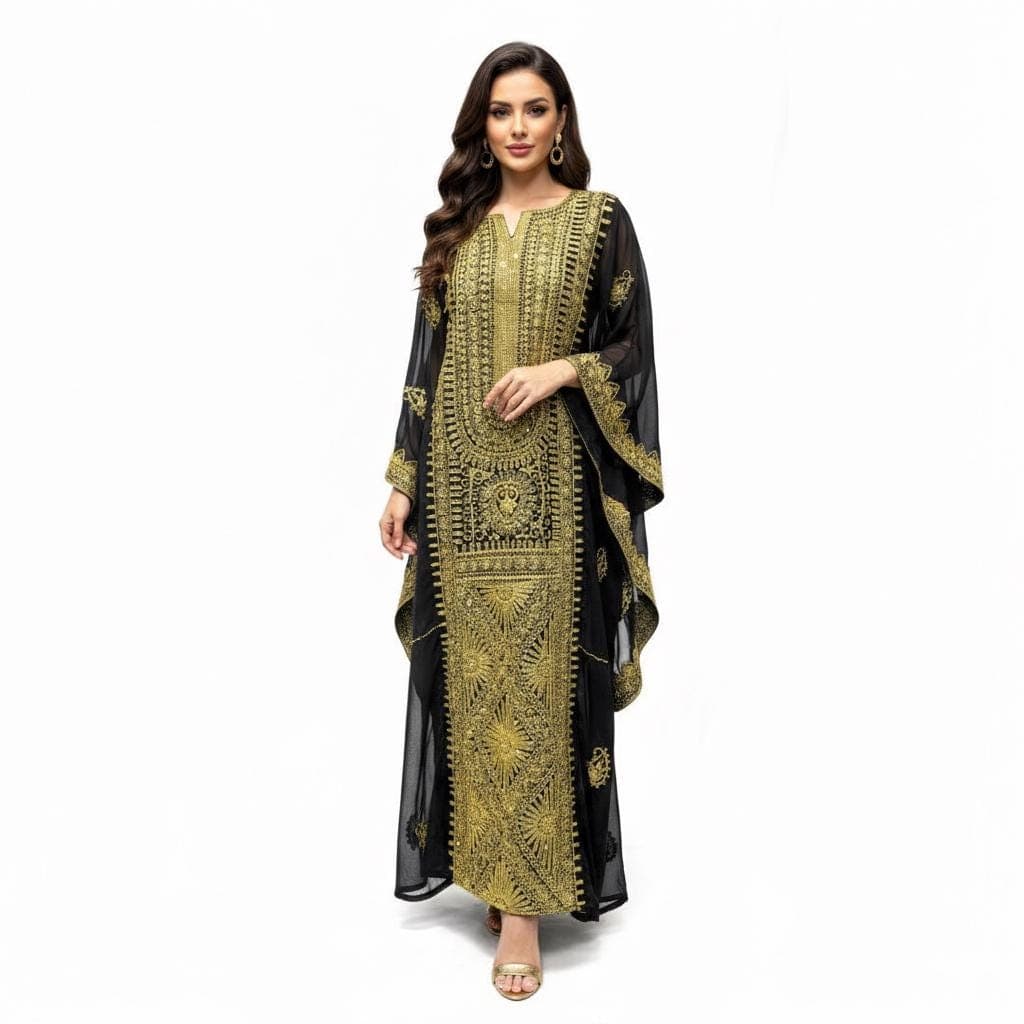 Handmade Iraqi Hashimi Chiffon Nashel – Wedding & Party Thobe - image 3