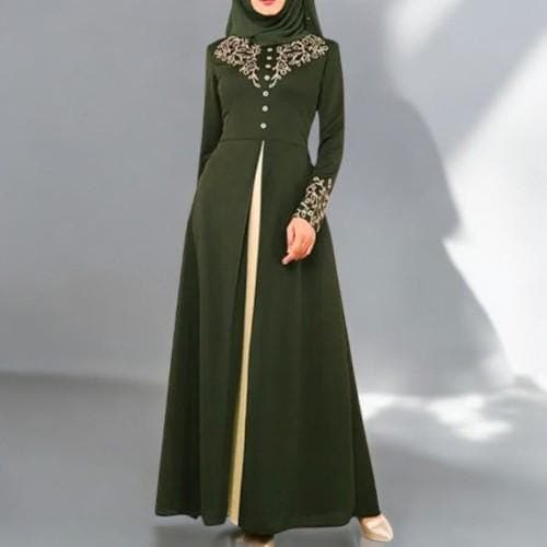 Muslim Dress for Women – Elegant Long Abaya, Dubai Fashion, Turkey Appliques Modest Gown - image 3