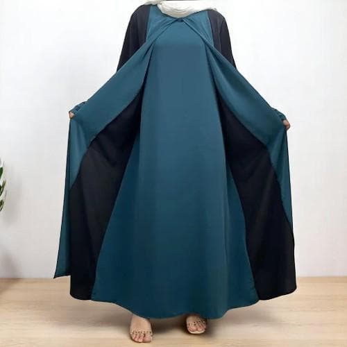 Luxury Dubai Abaya: Two-Piece Kaftan, Modest Islamic Dress - image 5