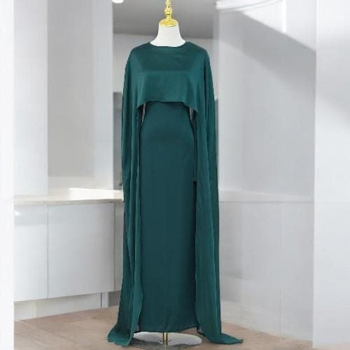 Elegant Dubai Abaya: 2-Piece Muslim Women's Outfit - image 4