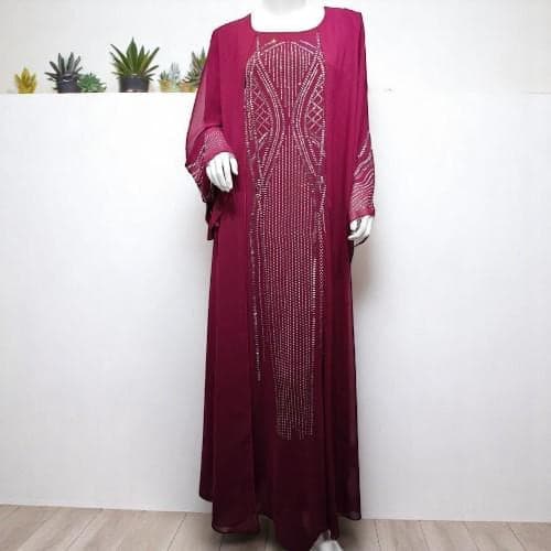 Rhinestone Kaftan: Ramadan Luxury Dubai Maxi Dress - image 3