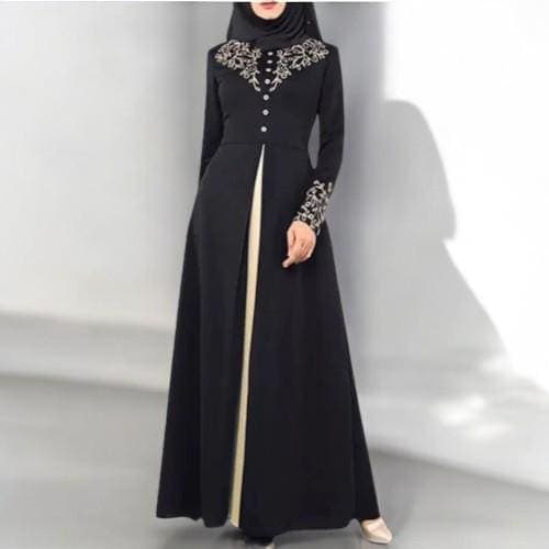 Muslim Dress for Women – Elegant Long Abaya, Dubai Fashion, Turkey Appliques Modest Gown - image 4