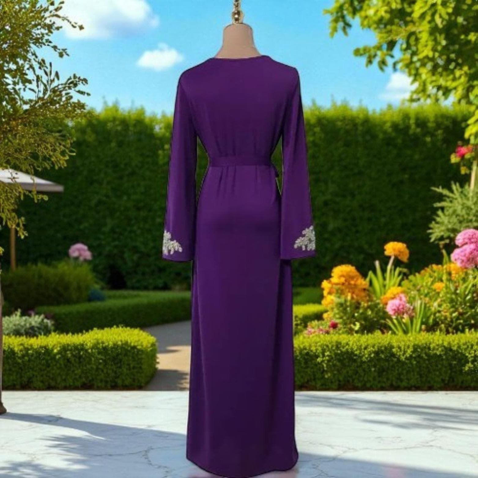 Ramadan Caftan Abaya: Dubai Muslim Kaftan Dress, African Prayer Clothes - image 3