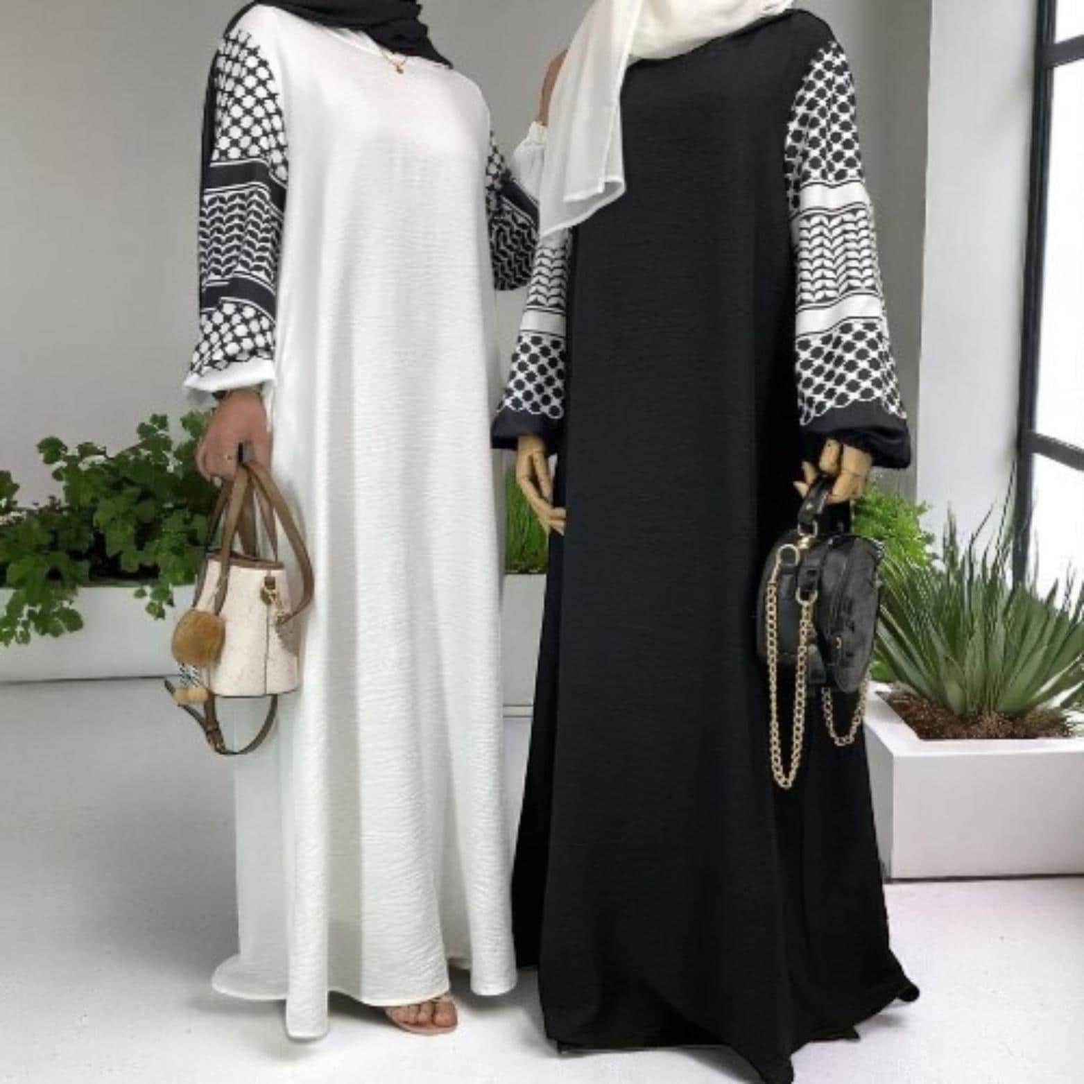 Eid Hooded Djellaba Dress: Muslim Kaftan Abaya, Ramadan Robe