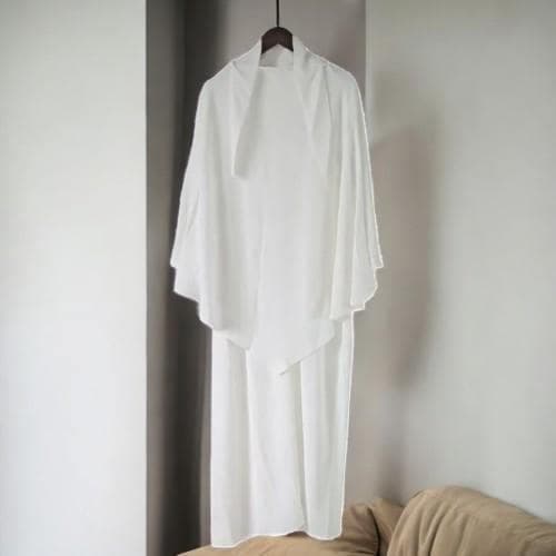 Muslim Women's Khimar Abaya Set: Full Cover Islamic Prayer Dress