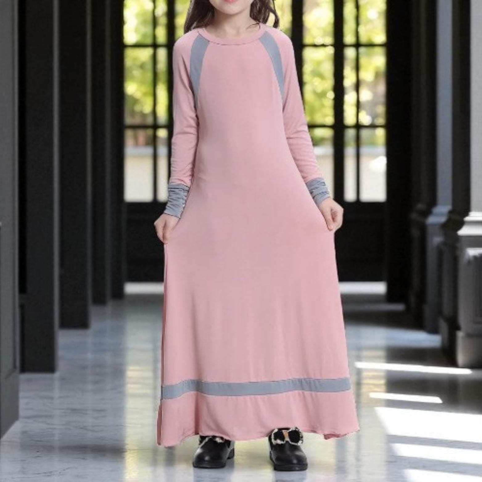 Girl's Maxi Hijab Dress: Turkish Abaya, Islamic Kaftan - image 3