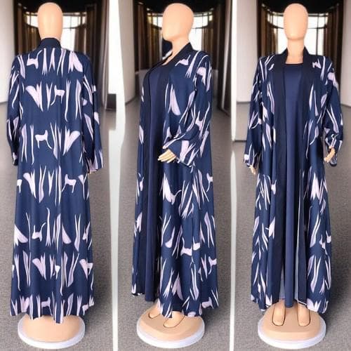 Elegant Turkish Kaftan Robe: Jalabiya Abaya Dress Set - image 5
