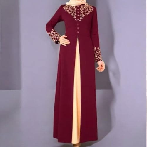 Muslim Dress for Women – Elegant Long Abaya, Dubai Fashion, Turkey Appliques Modest Gown - image 5