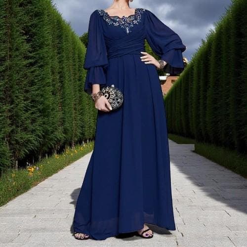 Ramadan Maxi Dress: Rhinestone Beaded Kaftan Abaya - Dubai Fashion Gown - image 3