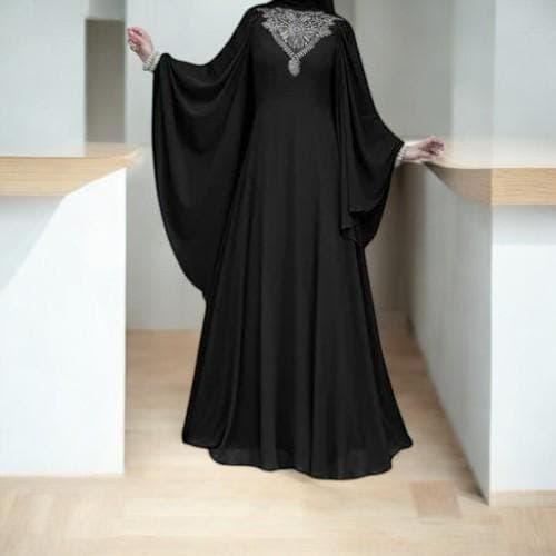 Moroccan Evening Caftan Dress: Muslim Abaya Jalabiya Robe - image 3