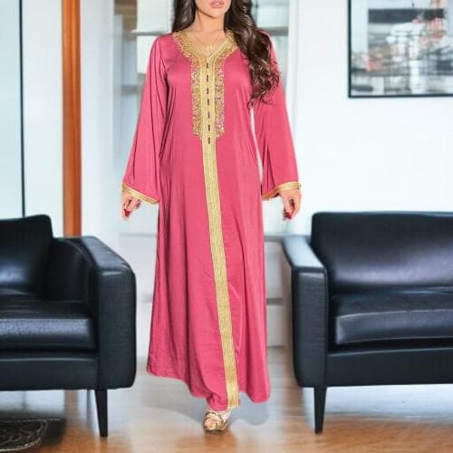 Emerald Green Kaftan Dress: Dubai Jalabiya Ramadan Eid Hijab - image 3