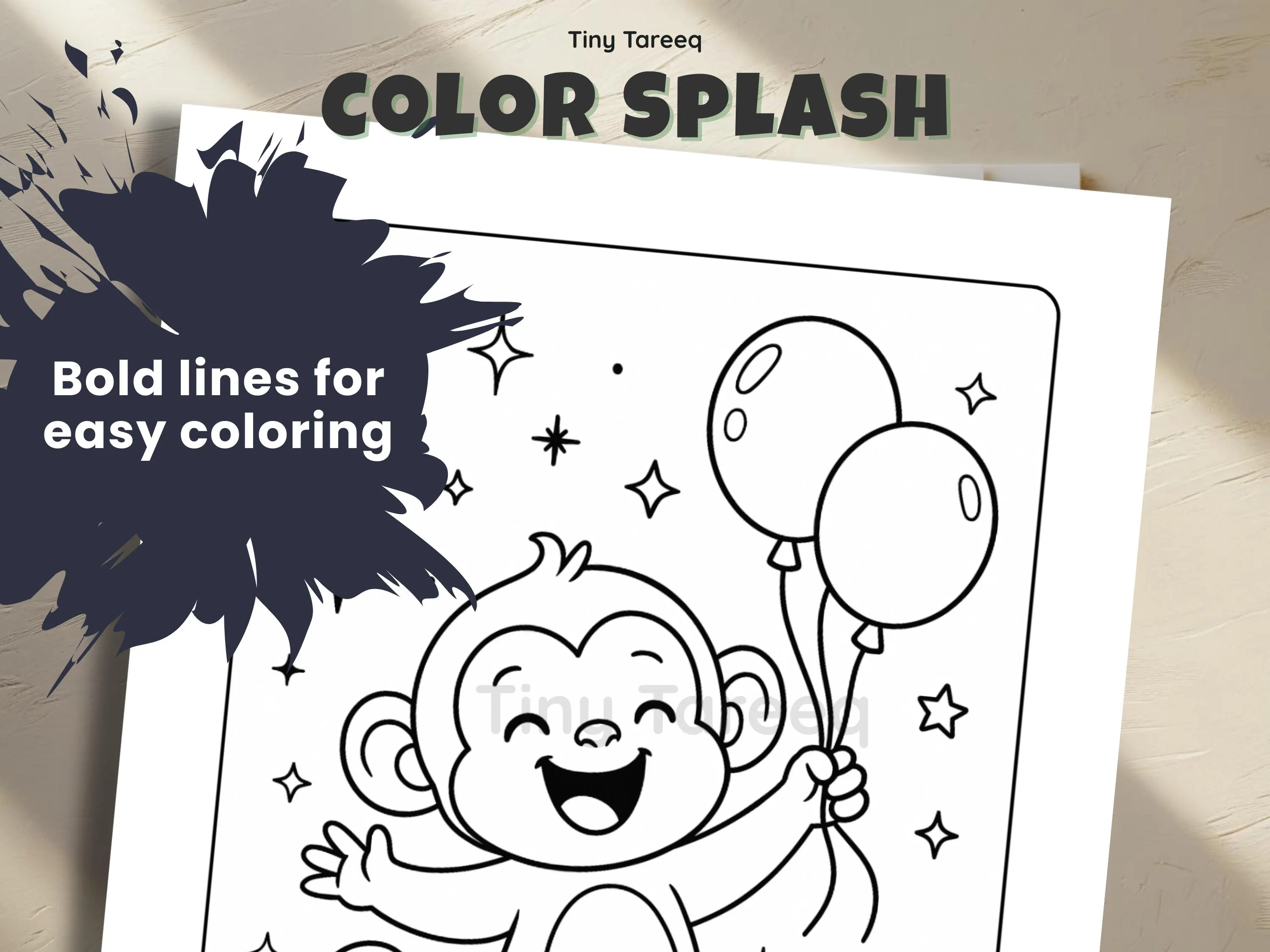 Emotions Coloring Pages for Kids: Joy, Sadness, Calm (Printable PDF A4 Size) - image 3