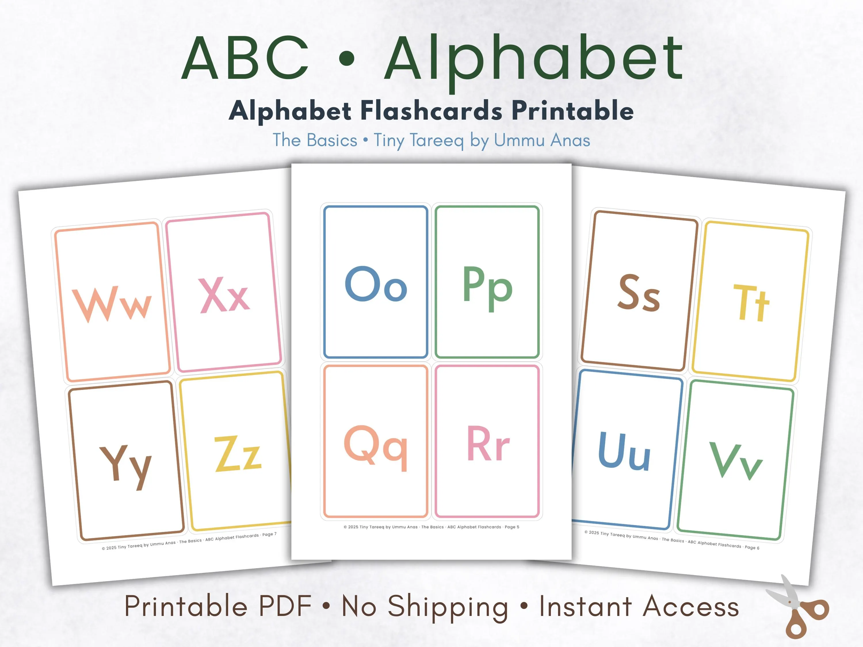 ABC Alphabet Flashcards: Kids Learning Cards (Printable PDF) - image 3