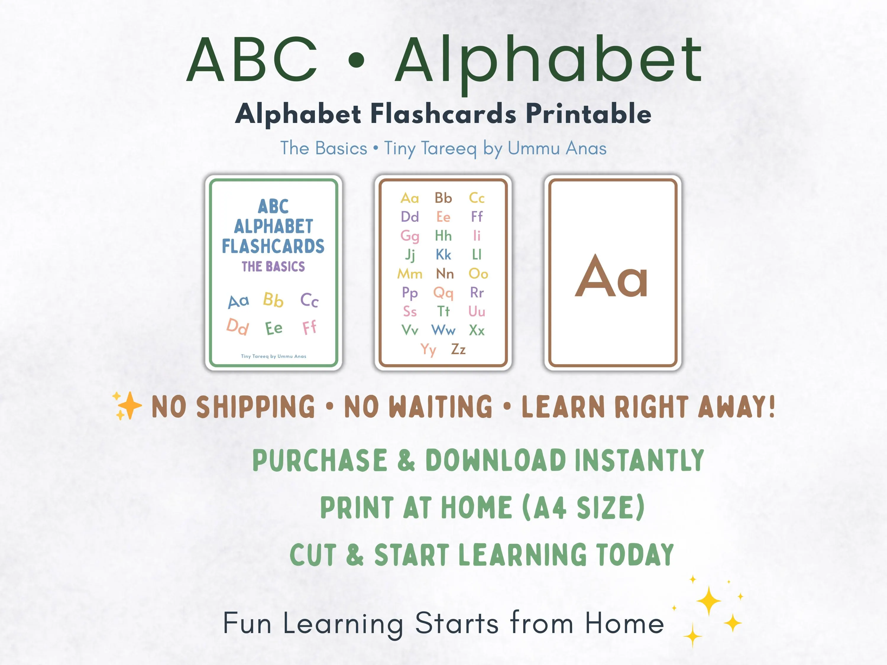 ABC Alphabet Flashcards: Kids Learning Cards (Printable PDF) - image 5