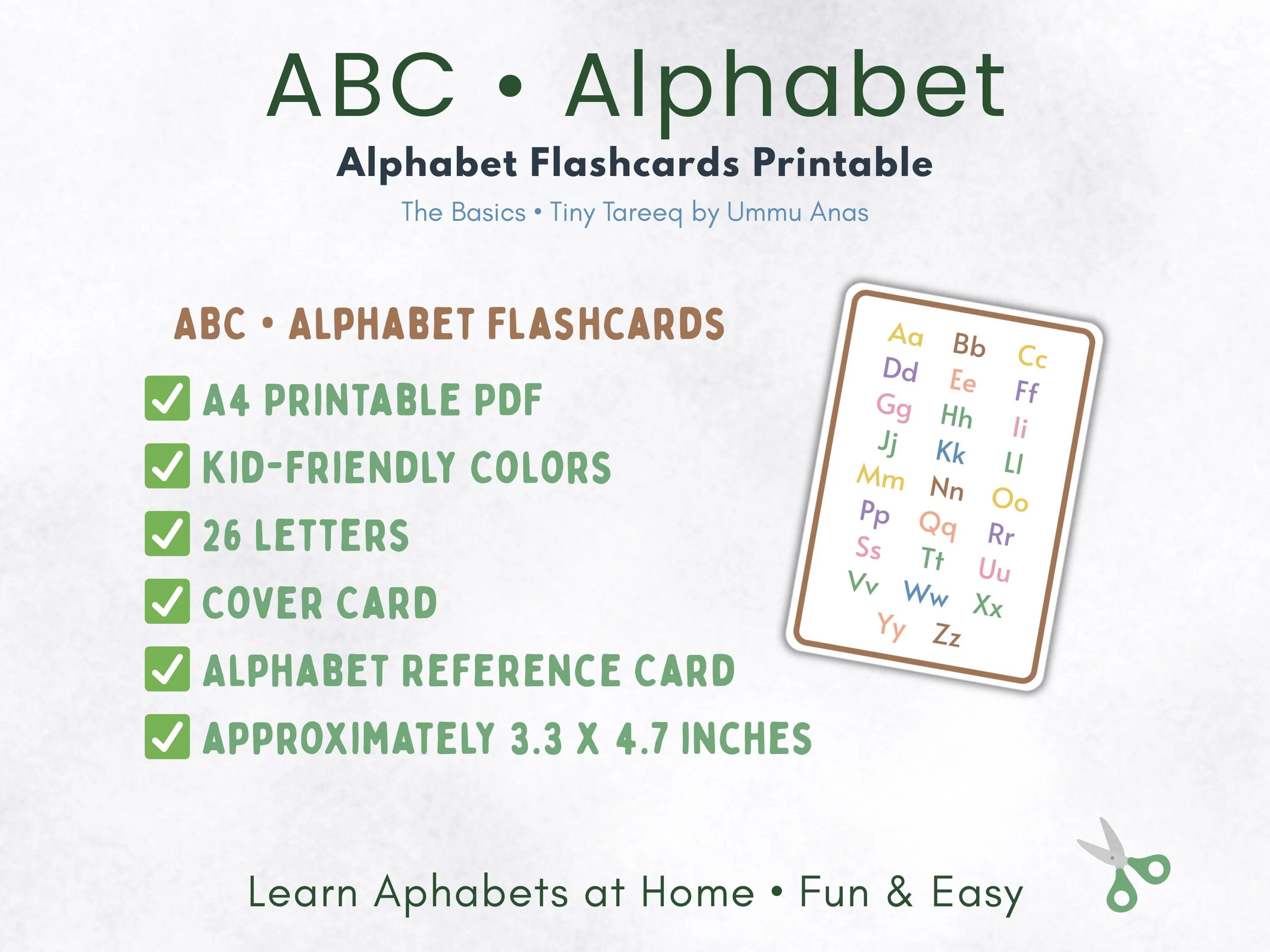 ABC Alphabet Flashcards: Kids Learning Cards (Printable PDF) - image 4
