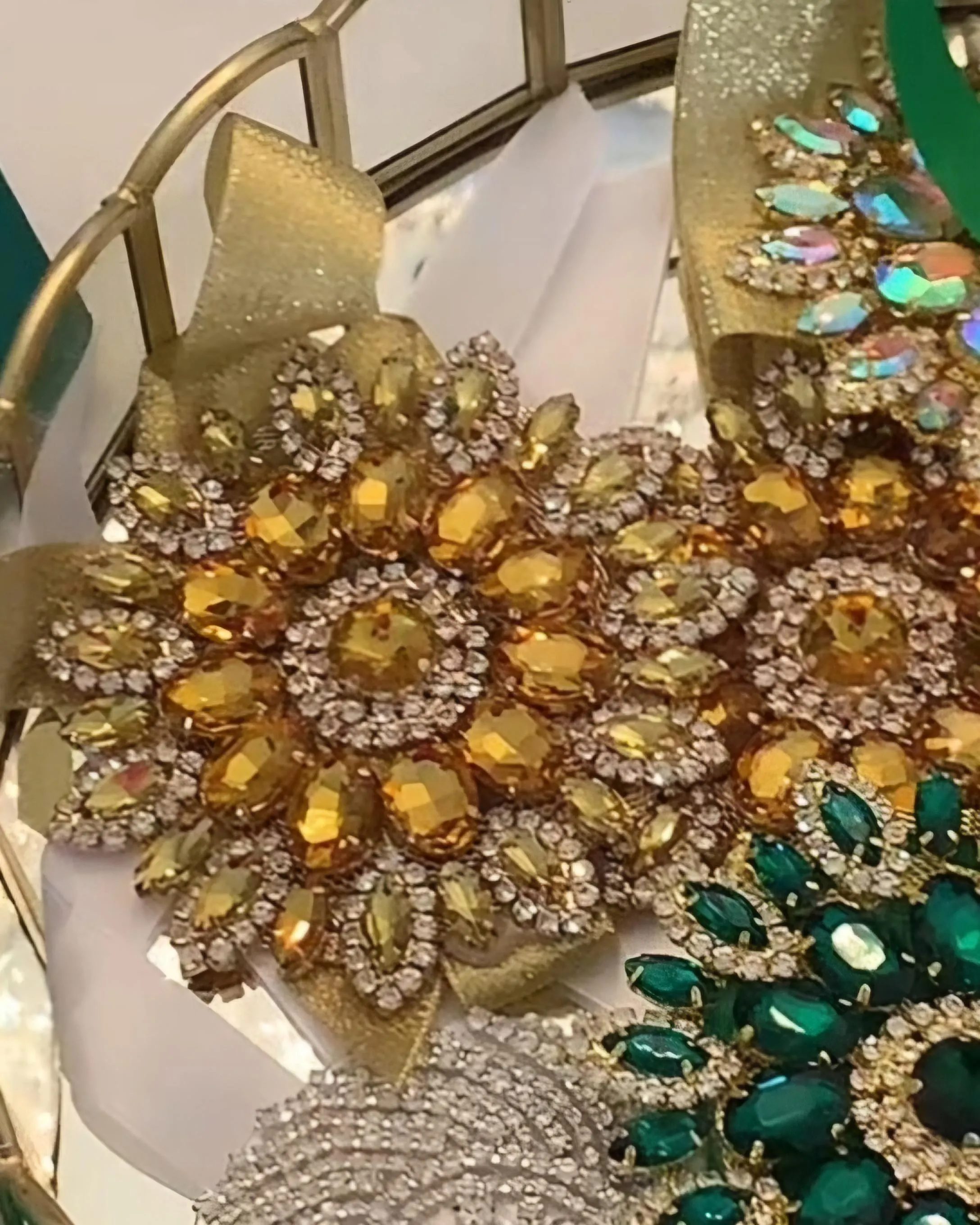 Handmade Crystal Henna Wrap: Wedding Khena Pech - image 2