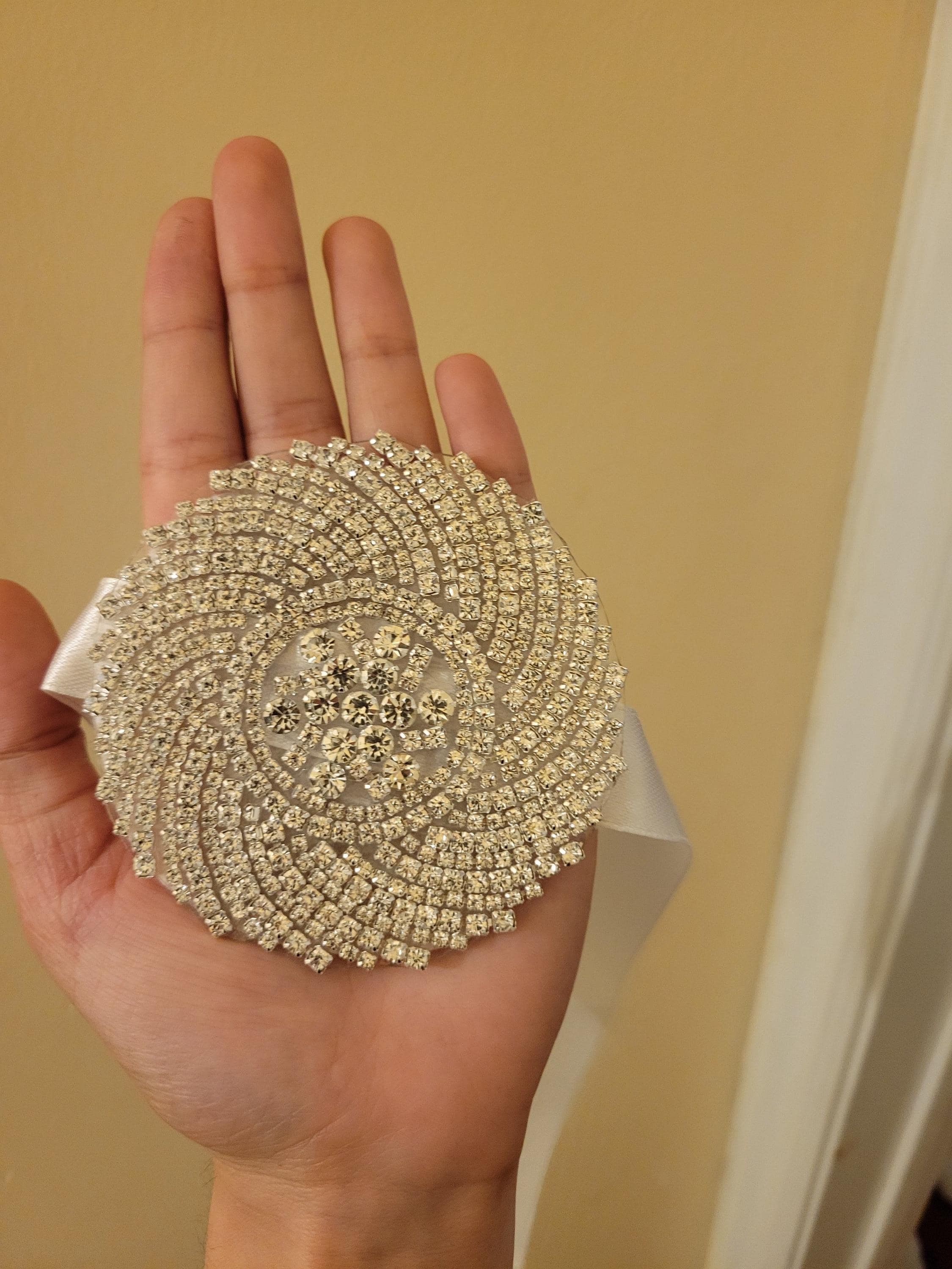 Handmade Crystal Henna Wrap: Wedding Khena Pech - image 4