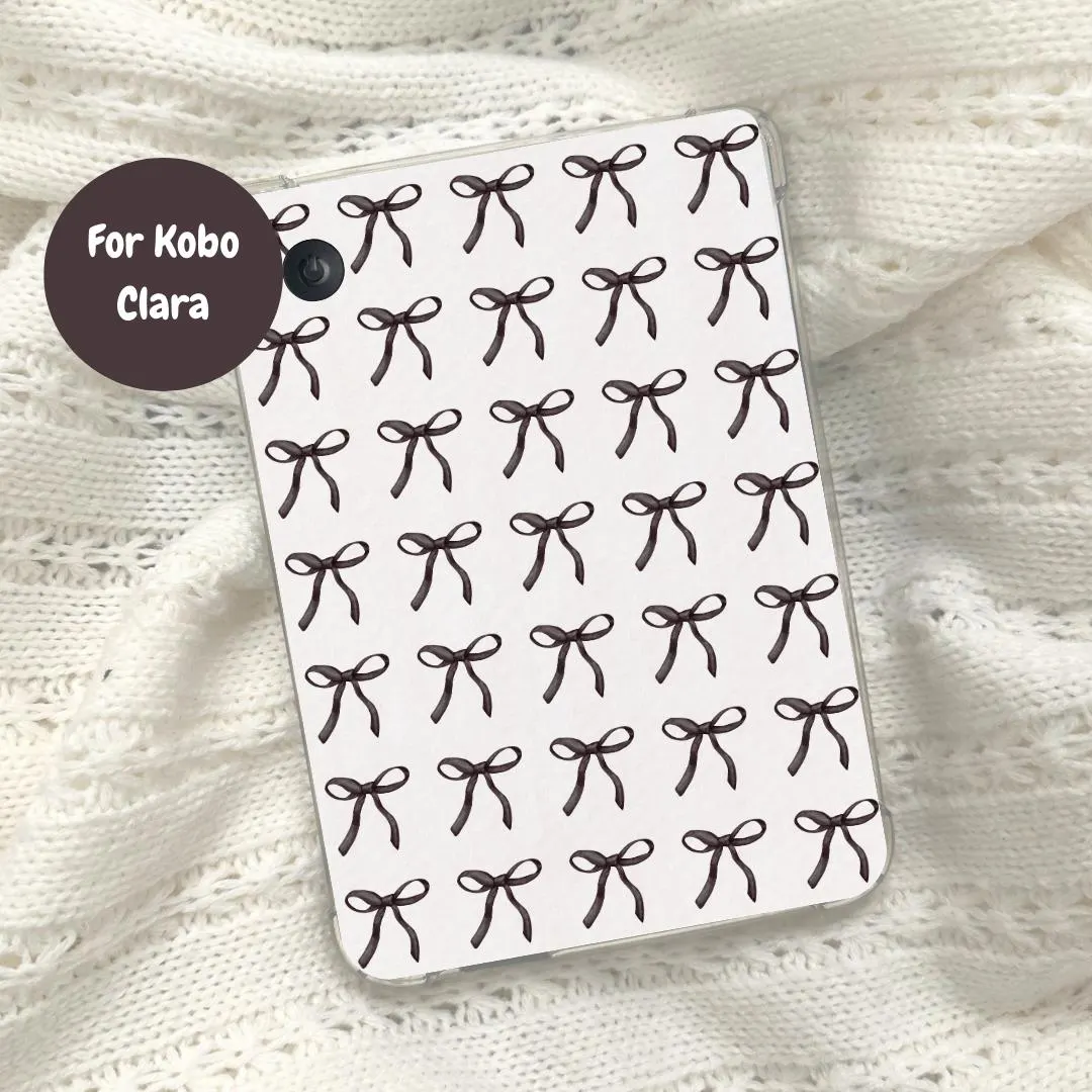 Kobo Clear Case Insert – Black Bow Pattern Printable | Fits Clara Color & Clara BW - image 4