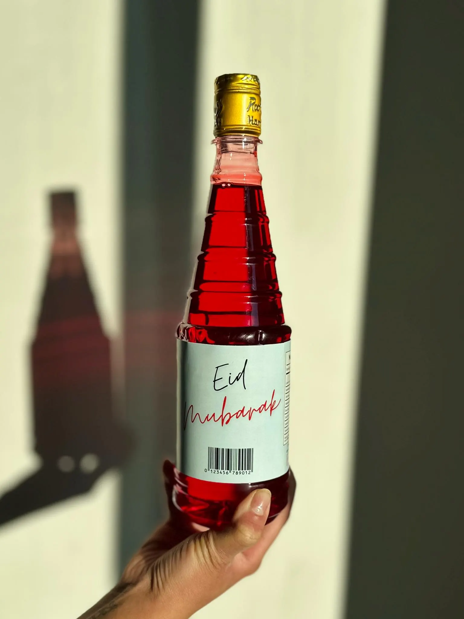 Custom Rooh Afza Syrup Label | Personalized Eid Gift | Ramadan Decoration | Digital | Floral Celebration Labels - image 4