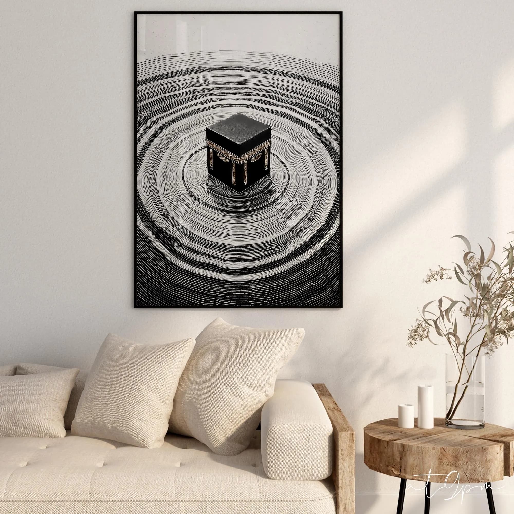 3x Islamic Art Poster Set - Kaaba Quran Surah Asr Ikhlas Tasbih - Kalligrafie - Islamische Wandbilder - Wohnzimmer Premium Photopapier - image 2